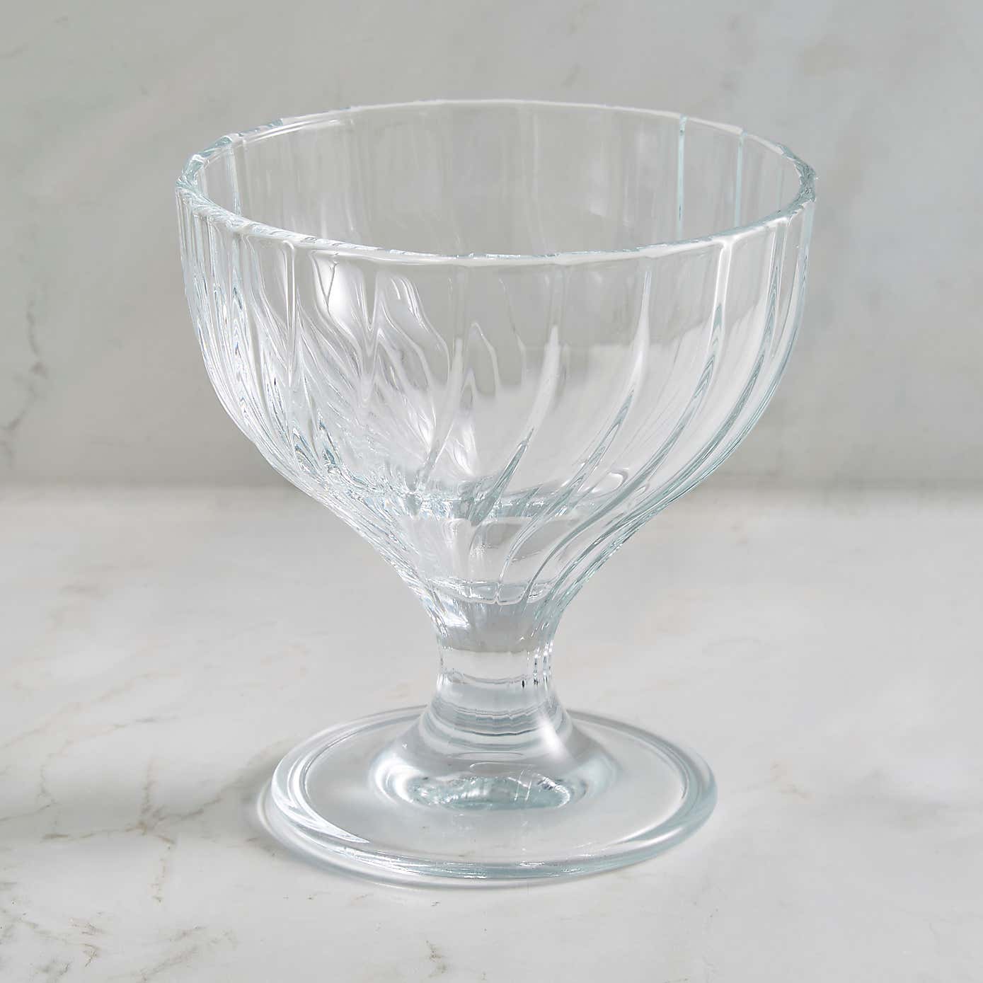 Bouquet Glass Sundae Dish
