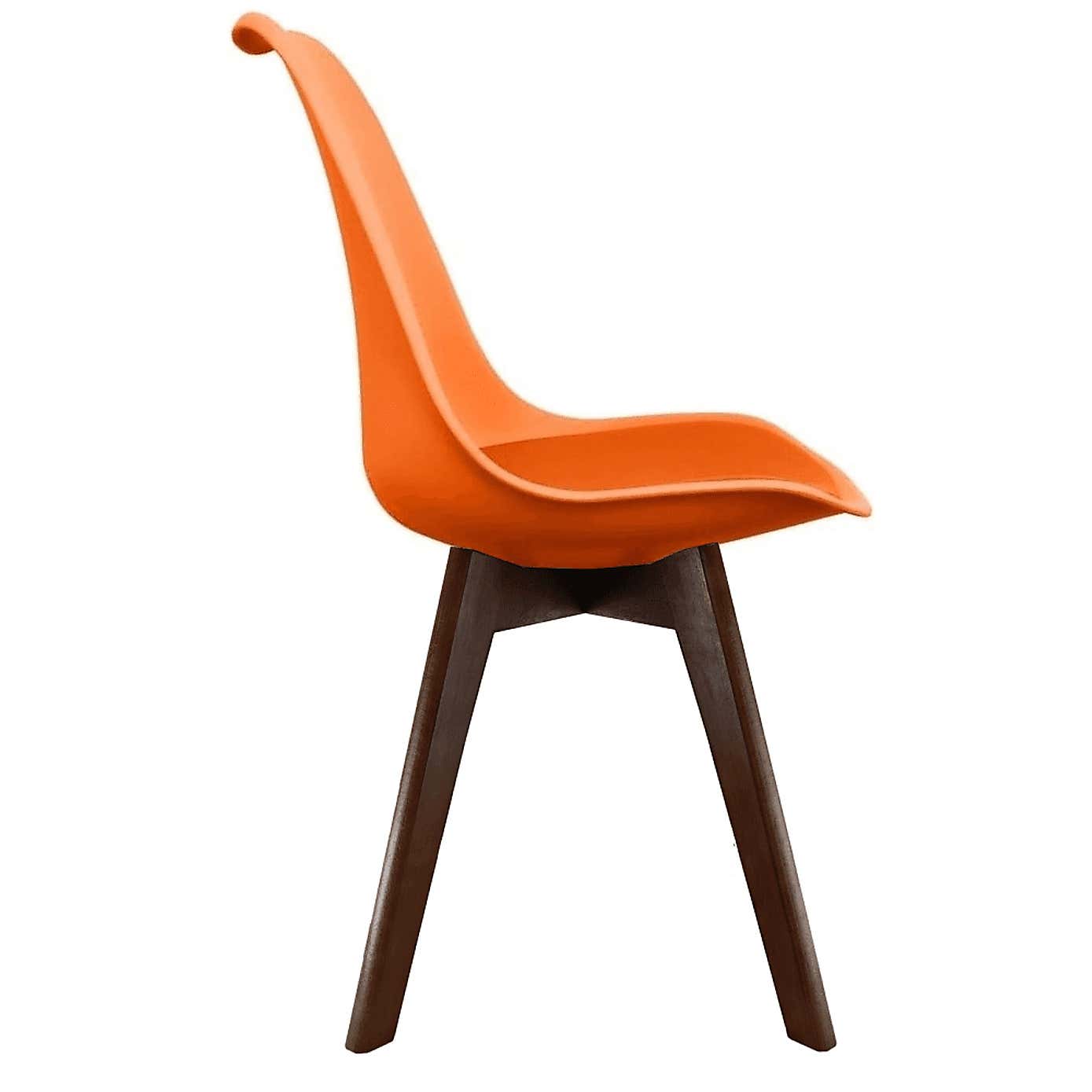 Fusion Living Soho Plastic Dining Chair with Squared Legs