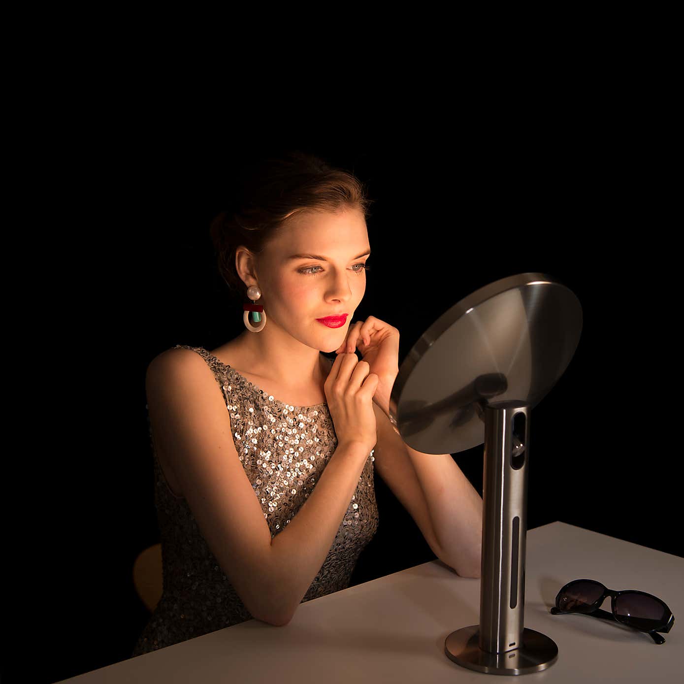 EKO iMira Ultra Clear LED Sensor Free Standing Dressing Table Mirror