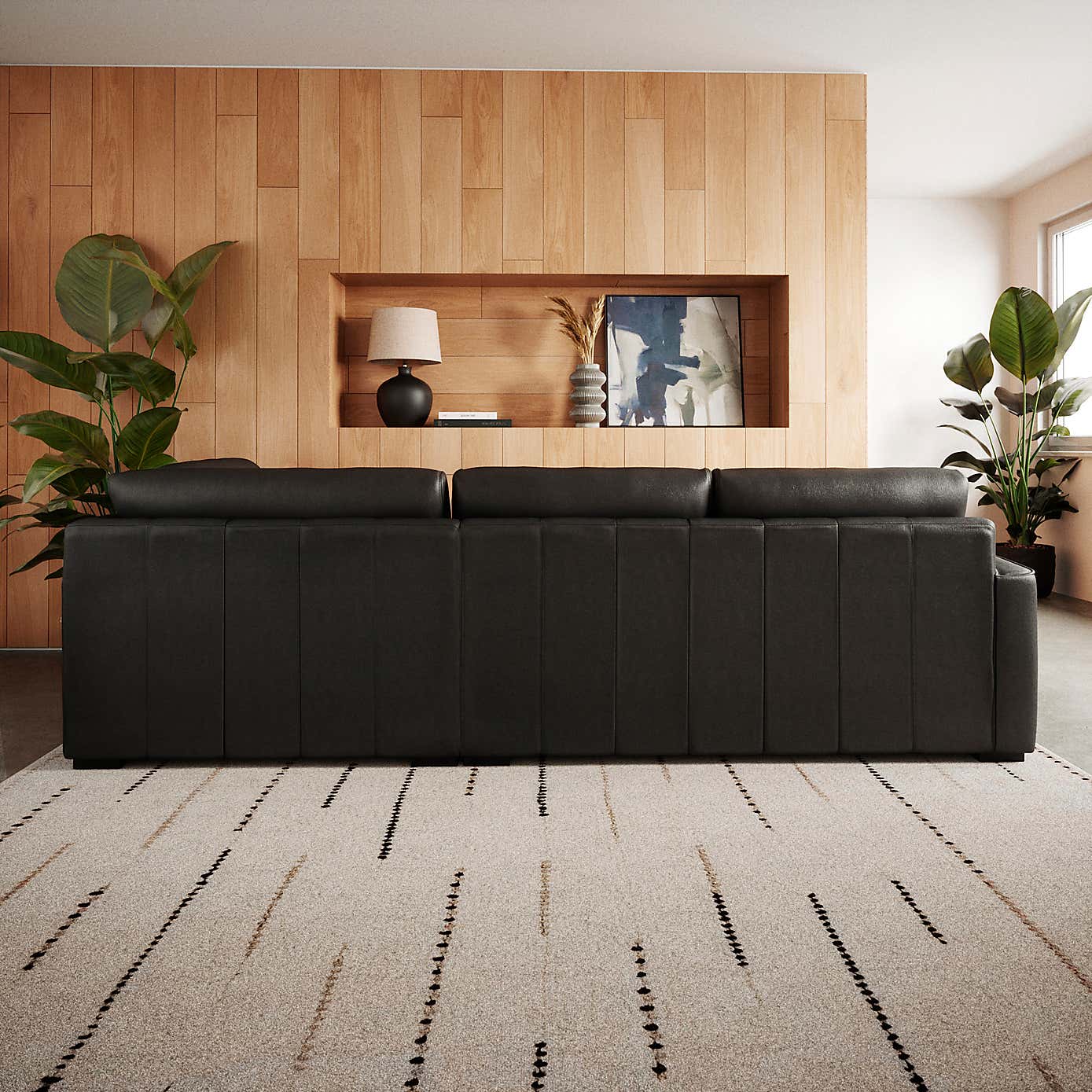 Carson Vintage Leather Large Corner Chaise Sofa