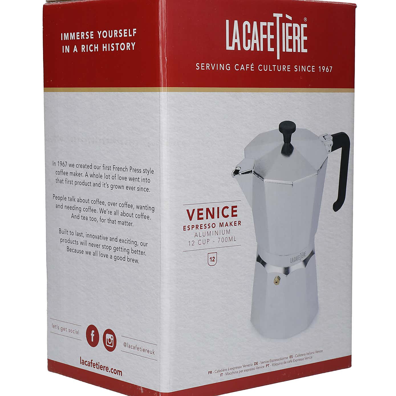 LA CAFETIERE Venice Alum Espresso 12cup