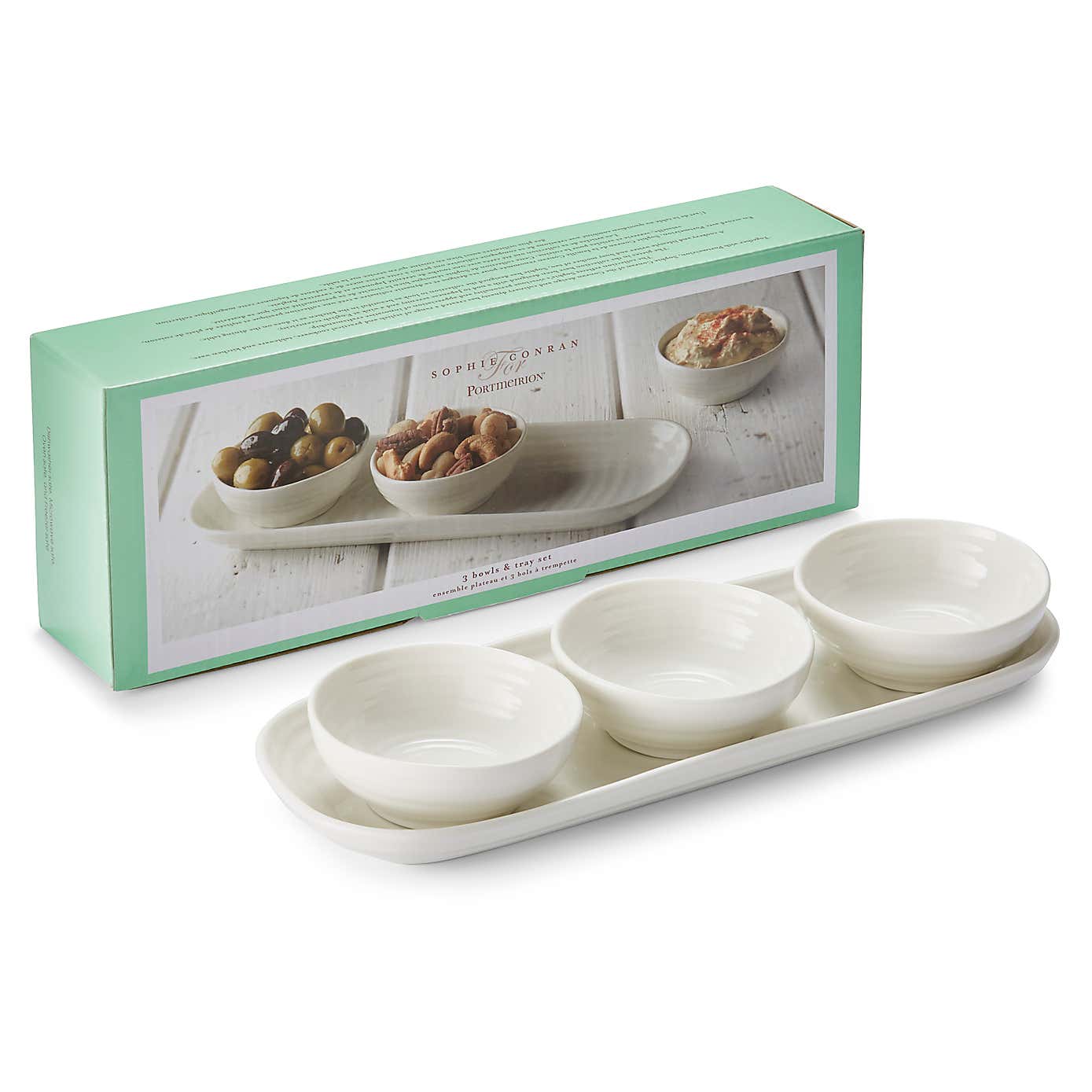 Sophie Conran for Portmeirion 3 Bowl and Tray Set