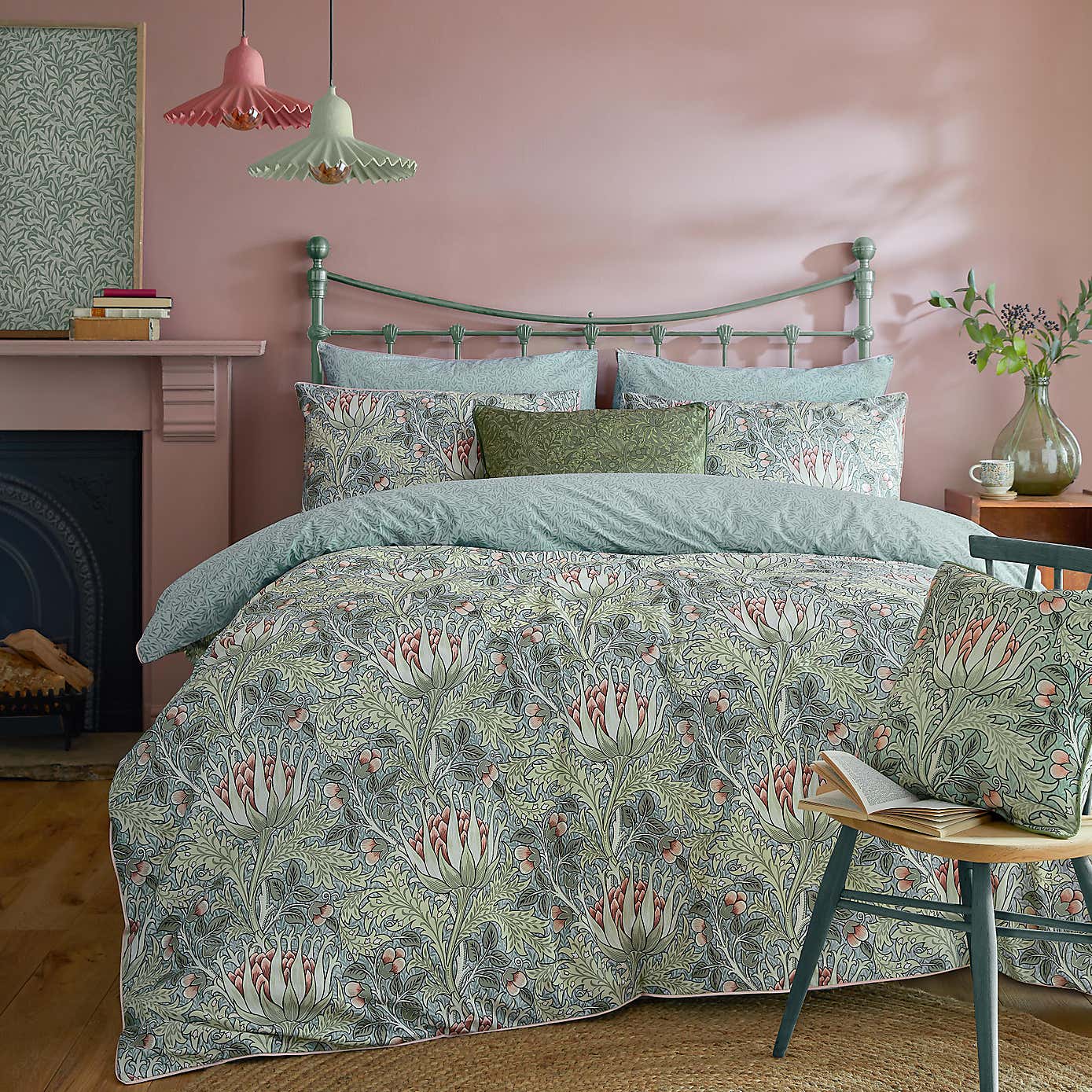 William Morris Artichoke 100% Cotton Oxford Pillowcase