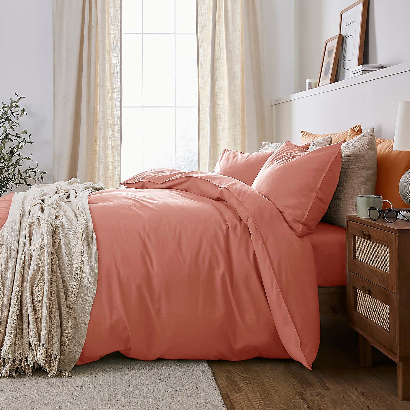 Recycled Cotton Duvet Cover and Pillowcase Set