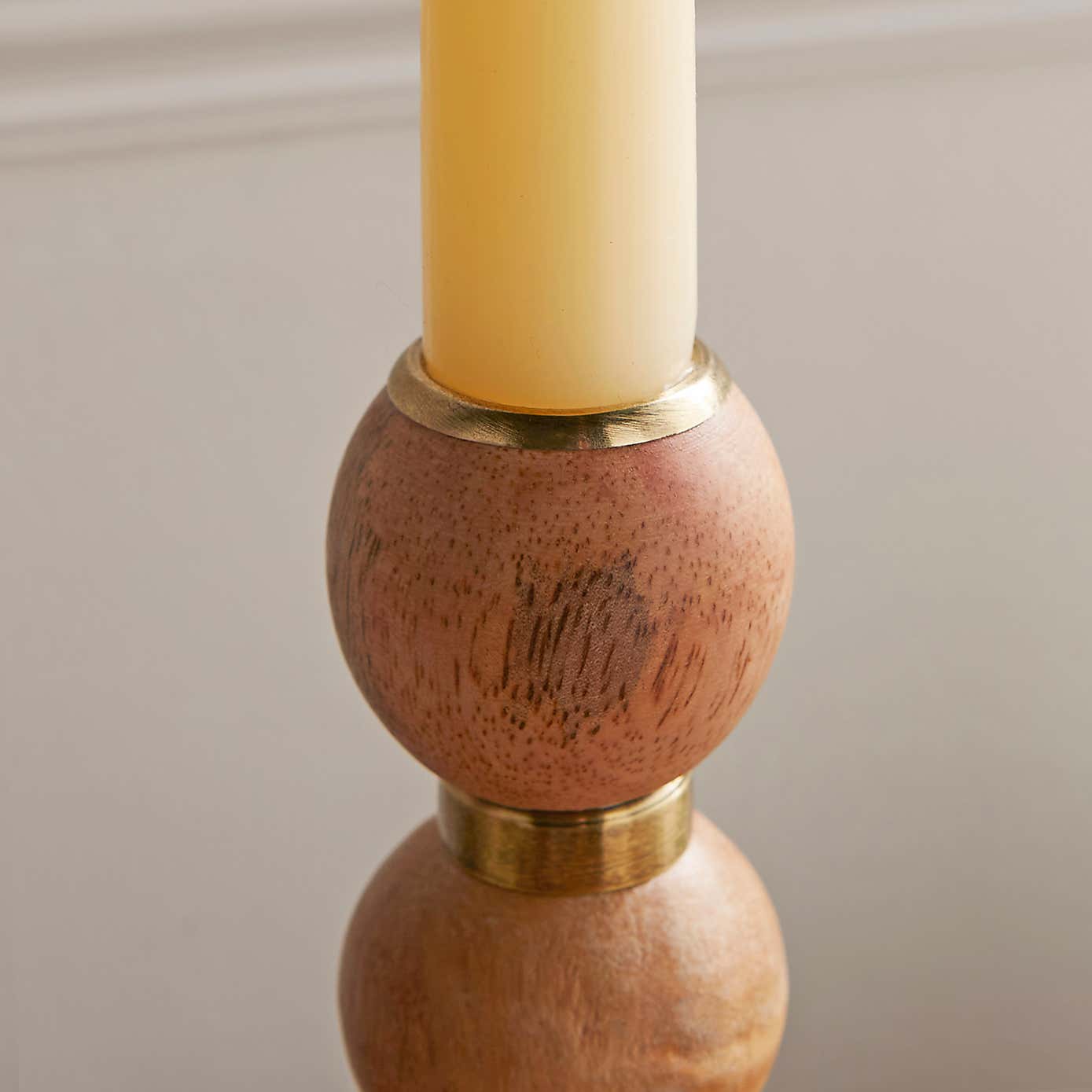 Wooden Candlestick Holder