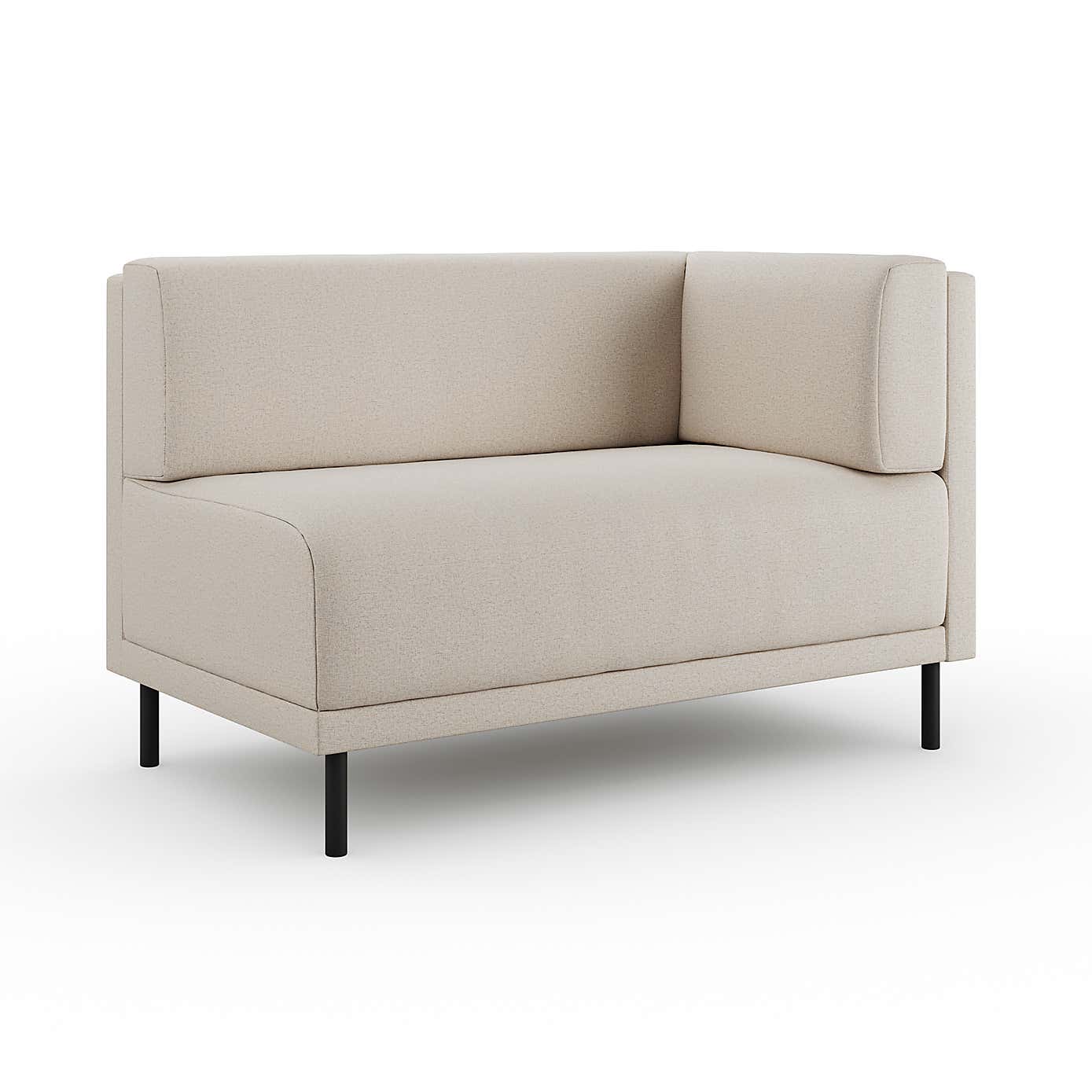 Mae Corner Dining Bench, Textured Weave