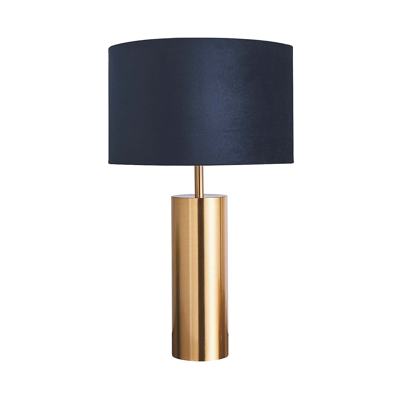 Nesa Brushed Gold and Green Velvet Touch Dimmable Table Lamp
