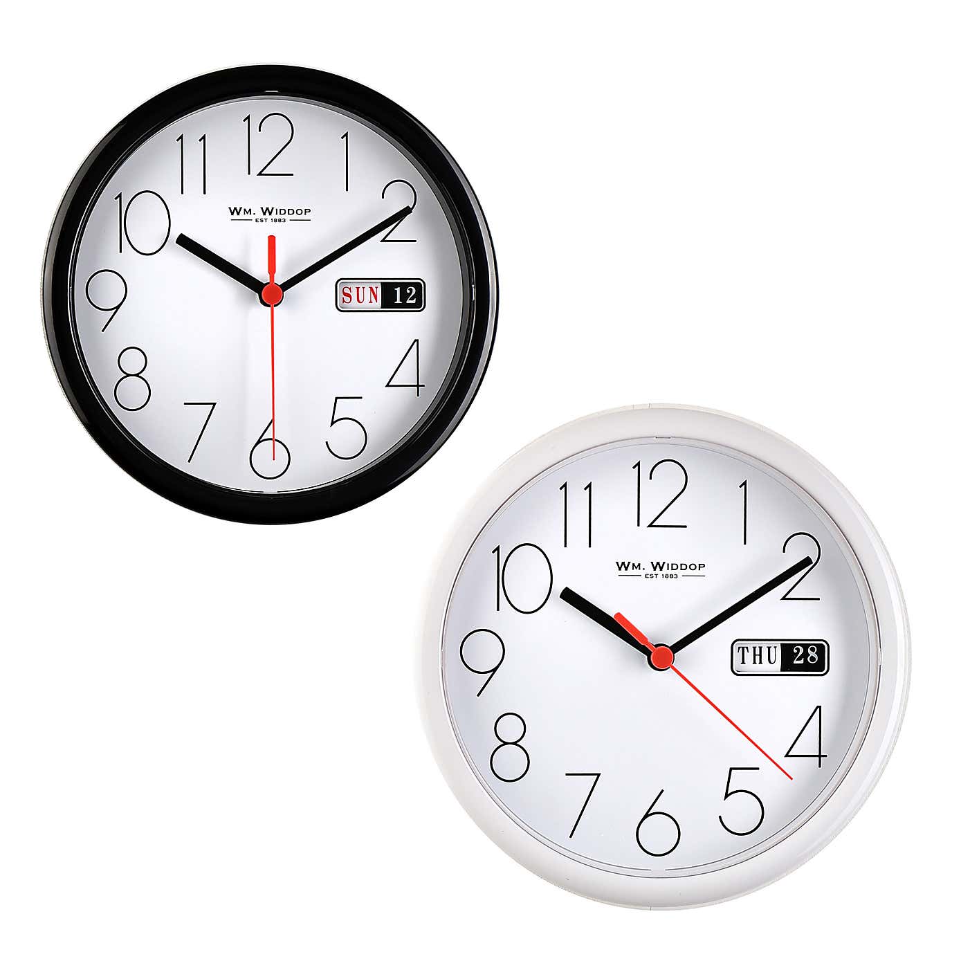Hometime Day & Date Wall Clock
