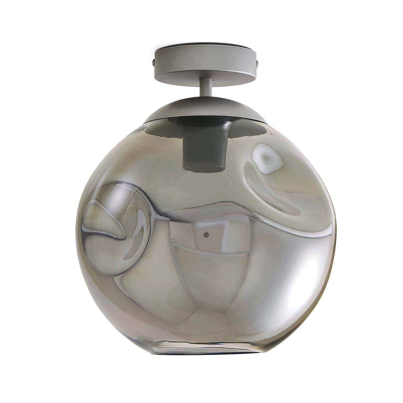 Alexis Smoked Flush Fitting, 25cm