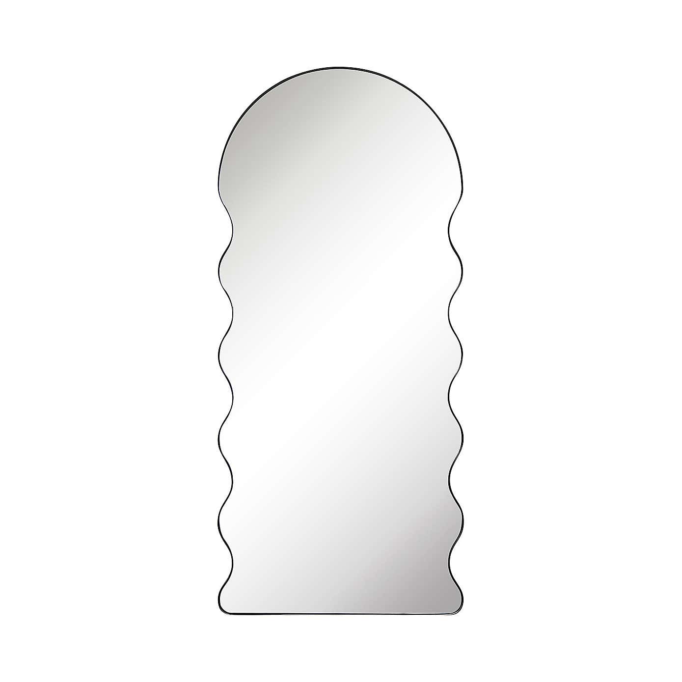 The Fluctus Dome Arch Topped Wavy Wall Mirror