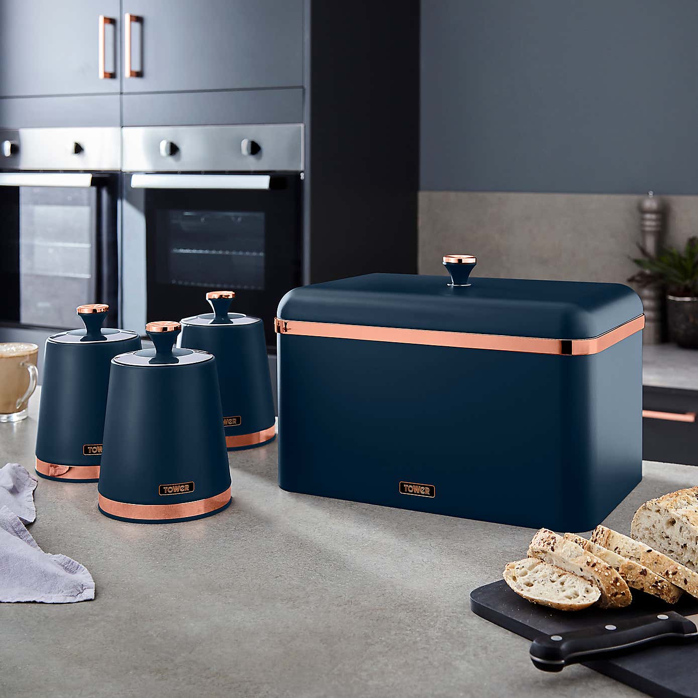 Tower Set of 3 Cavaletto Canisters