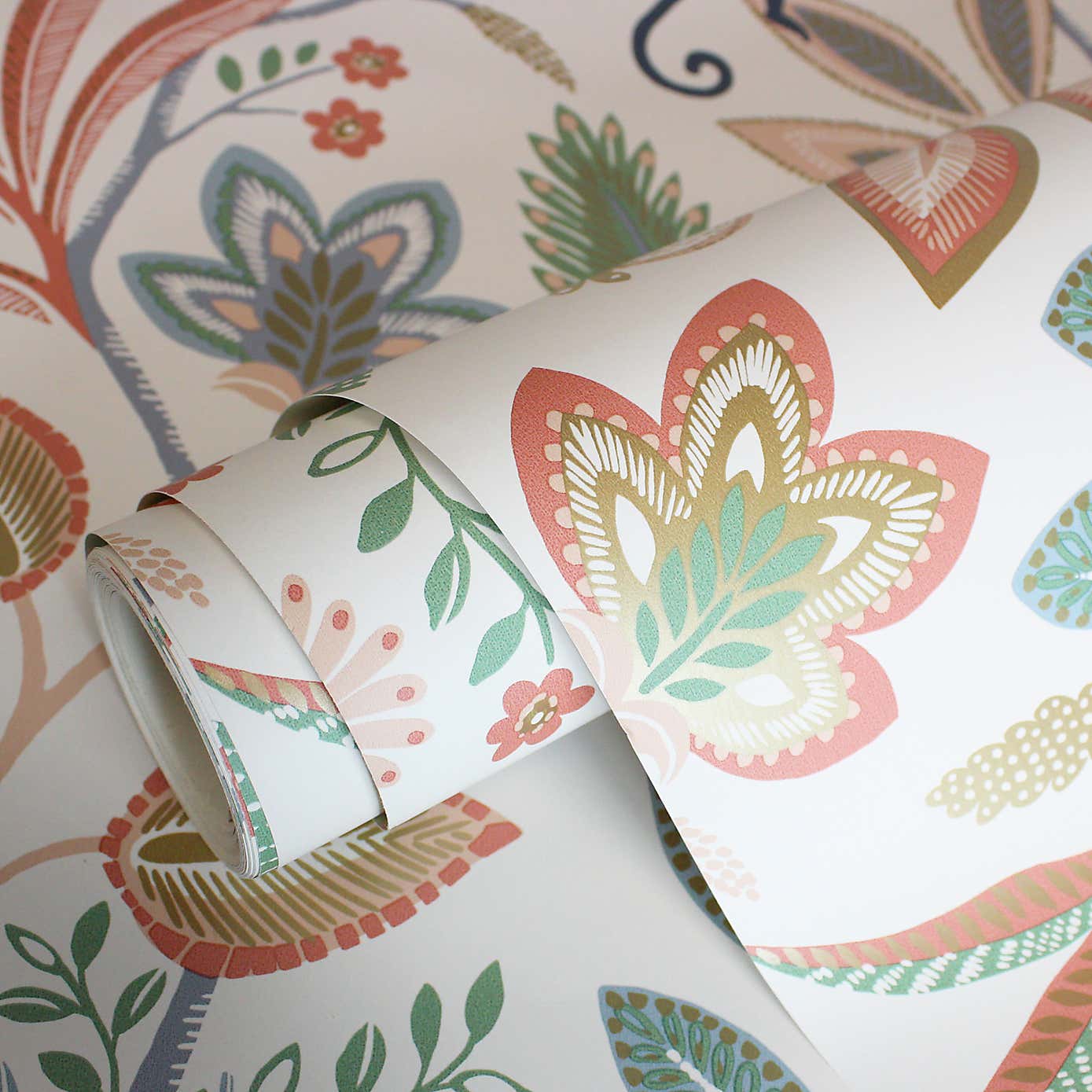 Monkey Walk Ochre Wallpaper