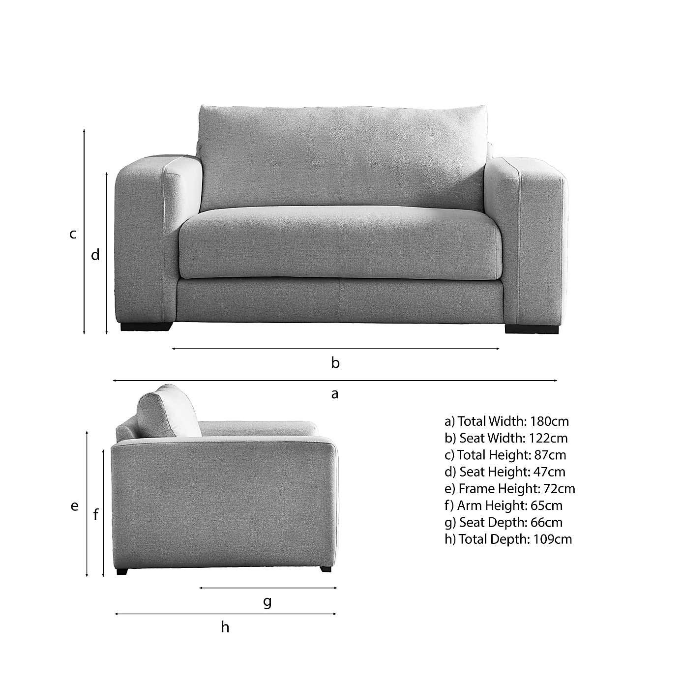 Clayton Cosy Weave 2 Seater Sofa