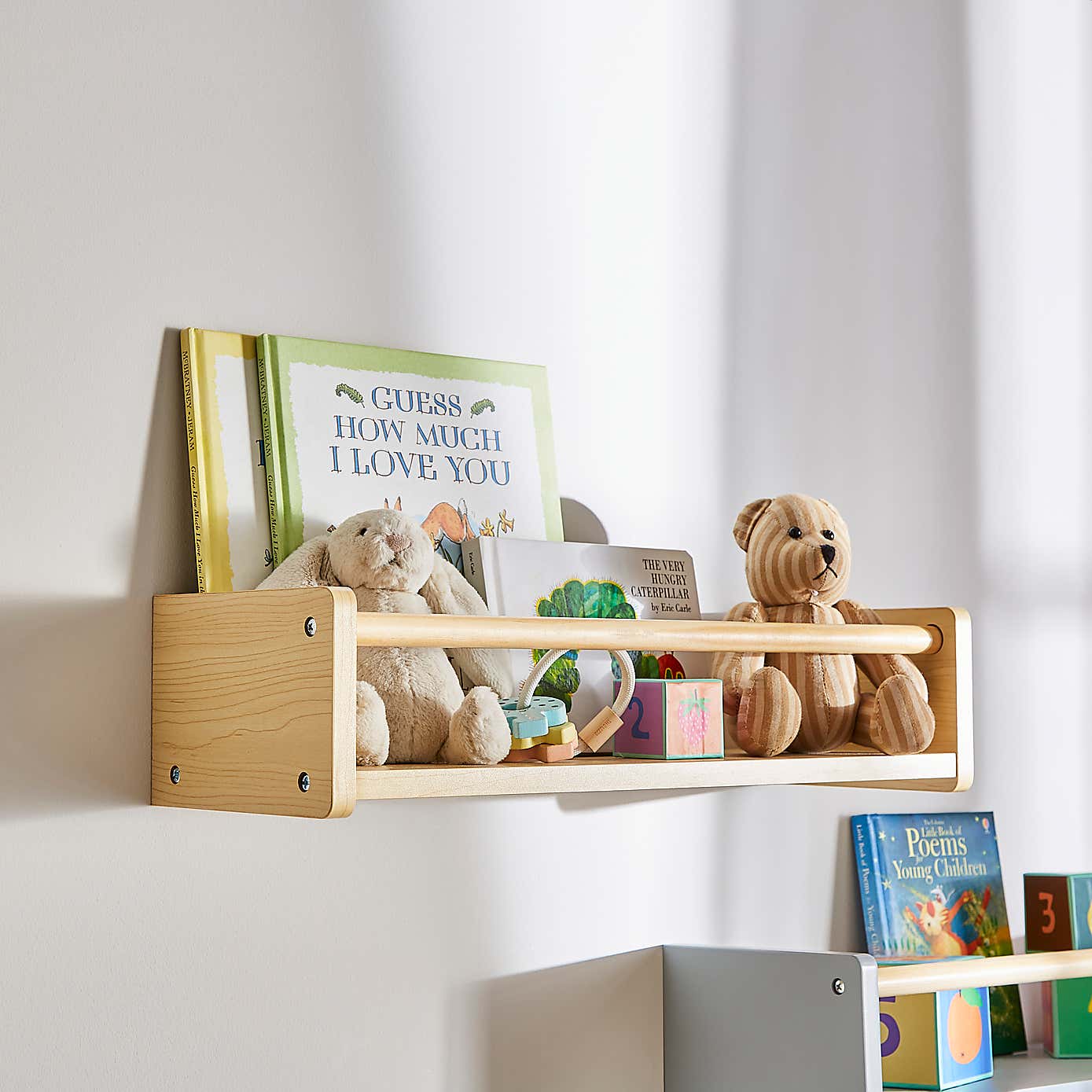 Kids Wall Bookshelf 50cm
