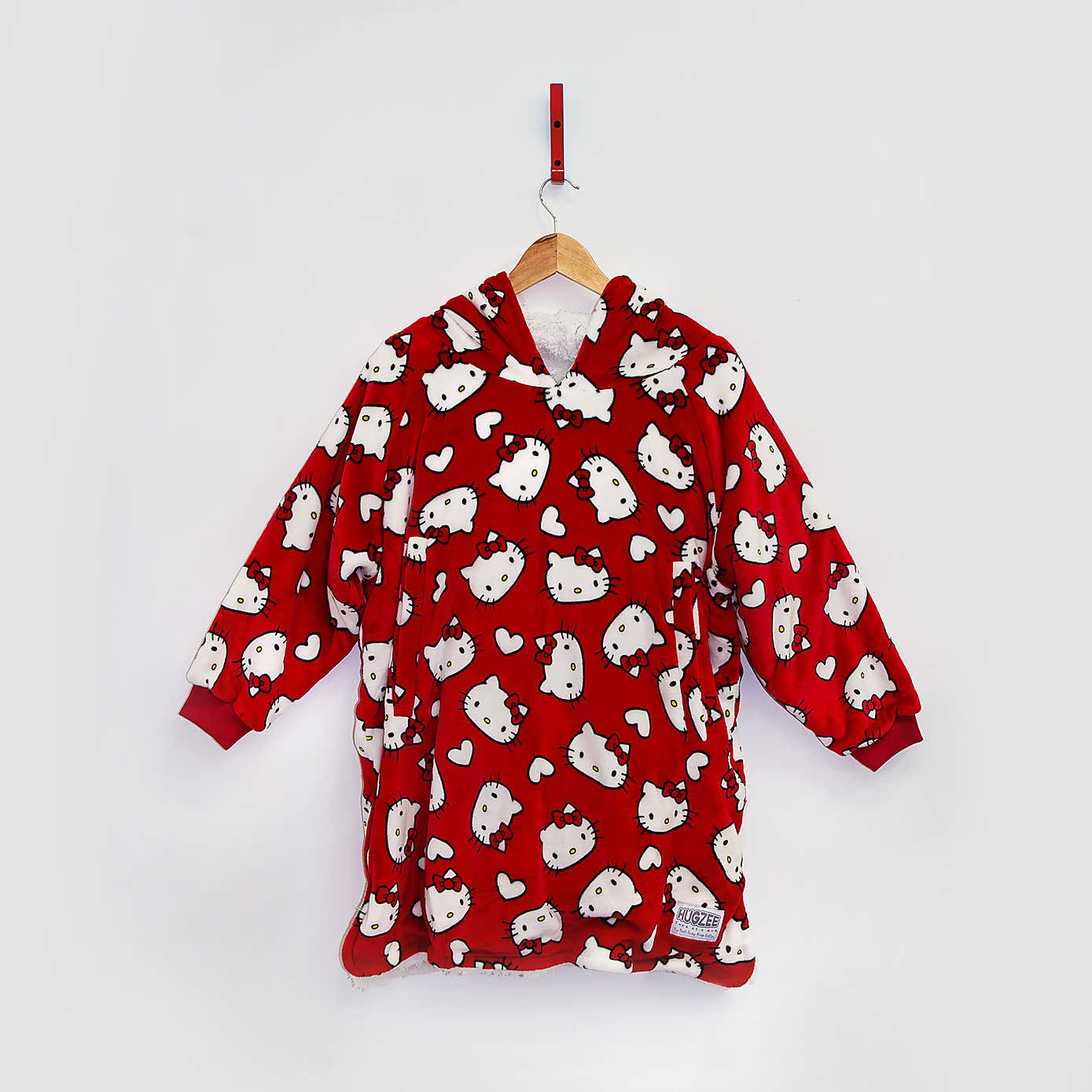 Hello Kitty Love Hearts Hugzee Blanket Hoodie