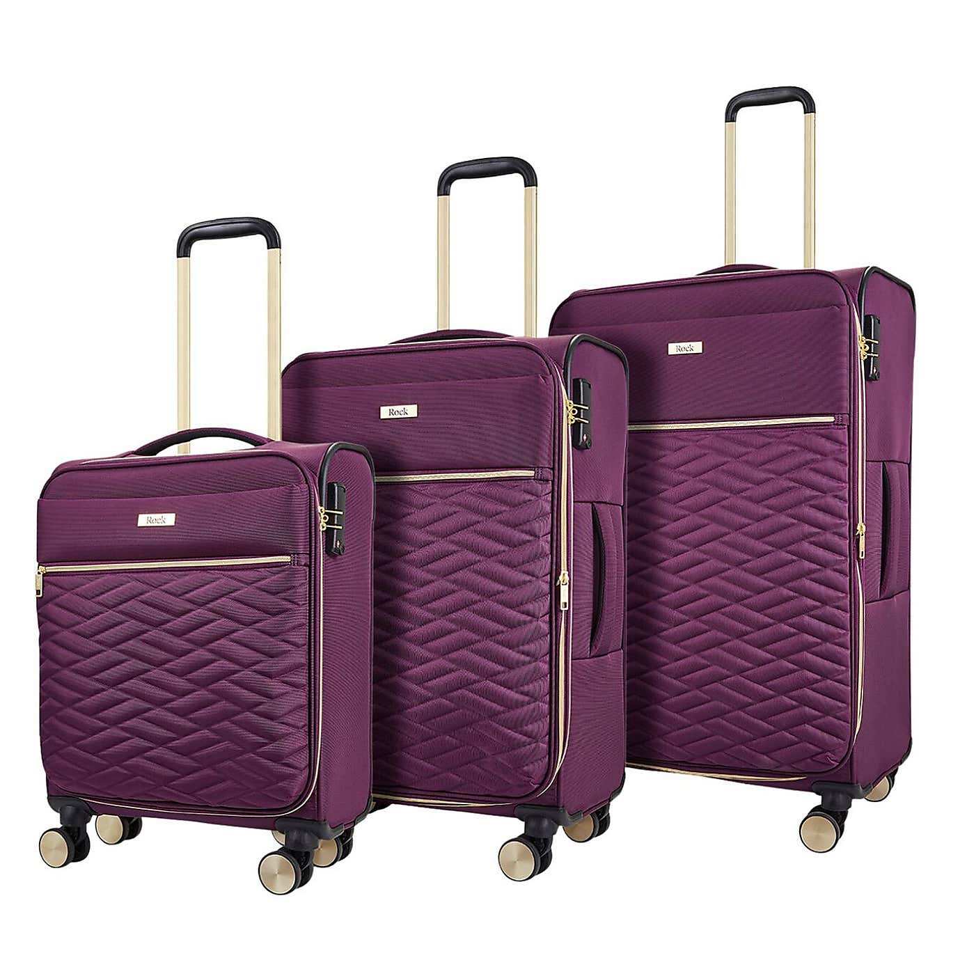 Rock Luggage Sloane Set of 3 Suitcases