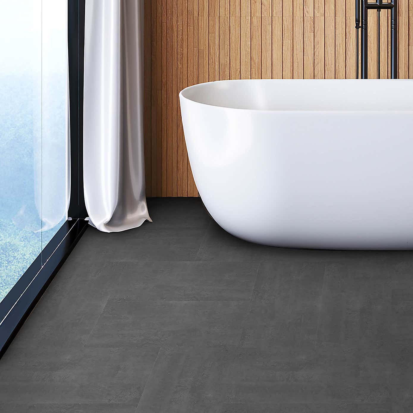 Quarry Stone Self Adhesive Oversized Floor Tiles