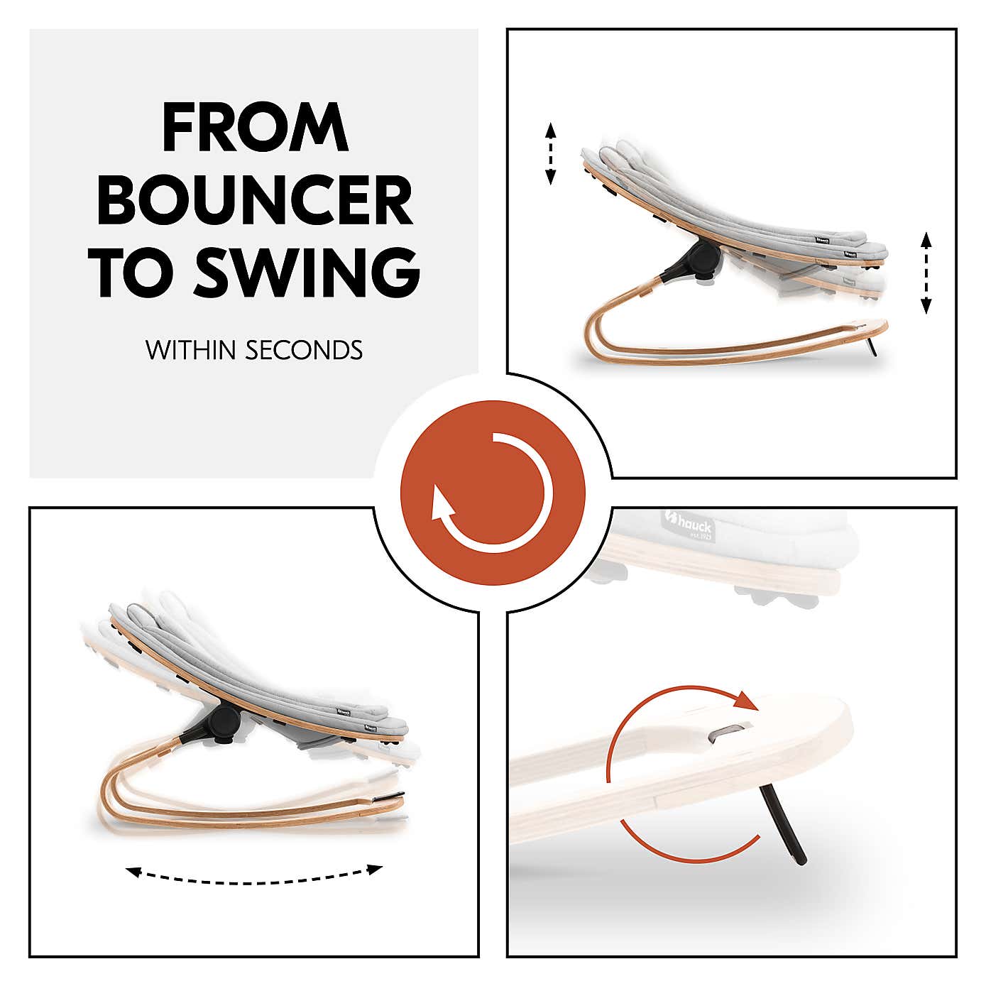 Hauck Wooden Highchair Bouncer