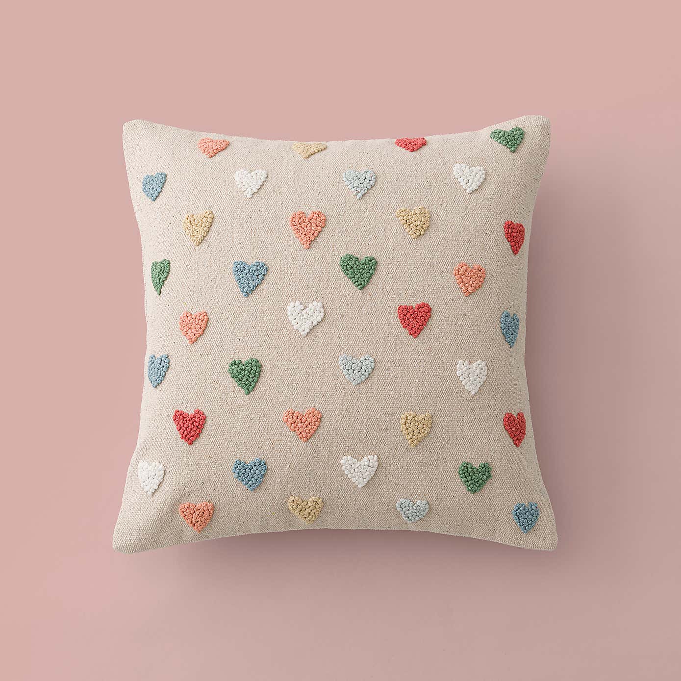 Hearts French Knot Cushion