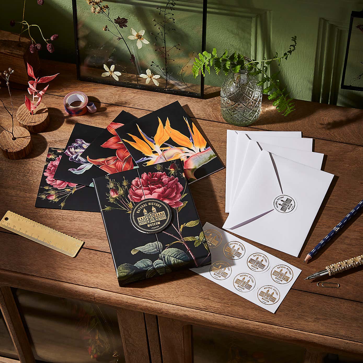 Set of 8 Flower Note Card Set