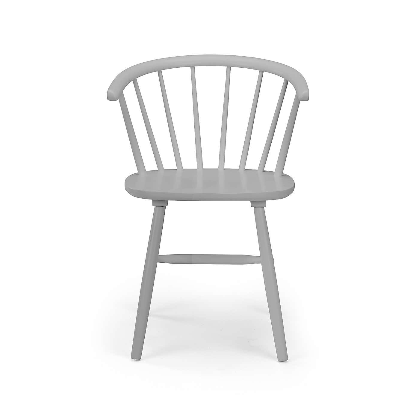 Modena Set Of 2 Dining Chairs, Rubberwood