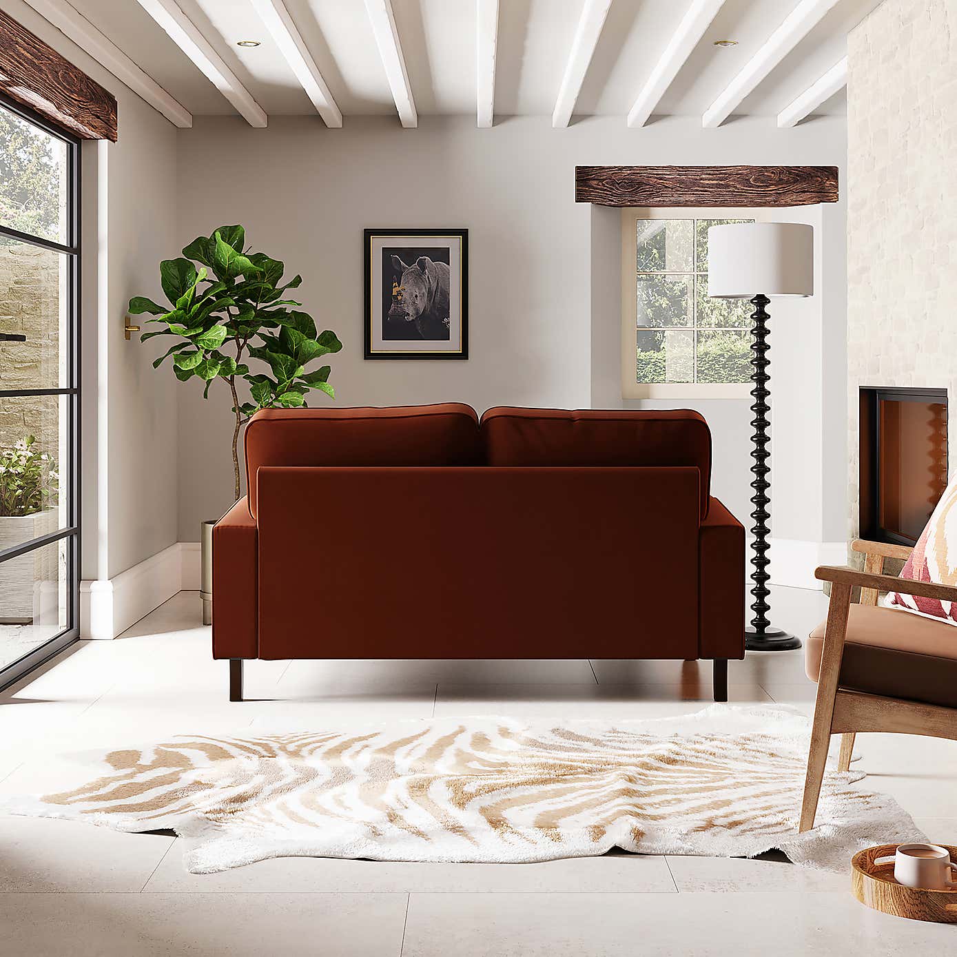 Beatrice Velvet 2 Seater Sofa