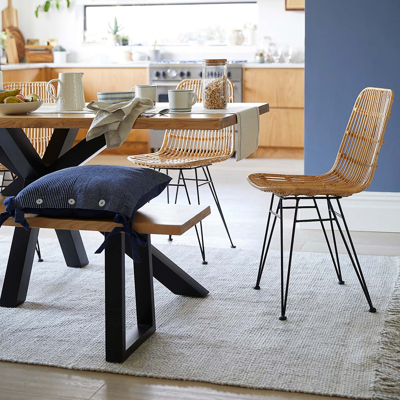 Pax Pair of Rattan Dining Chairs