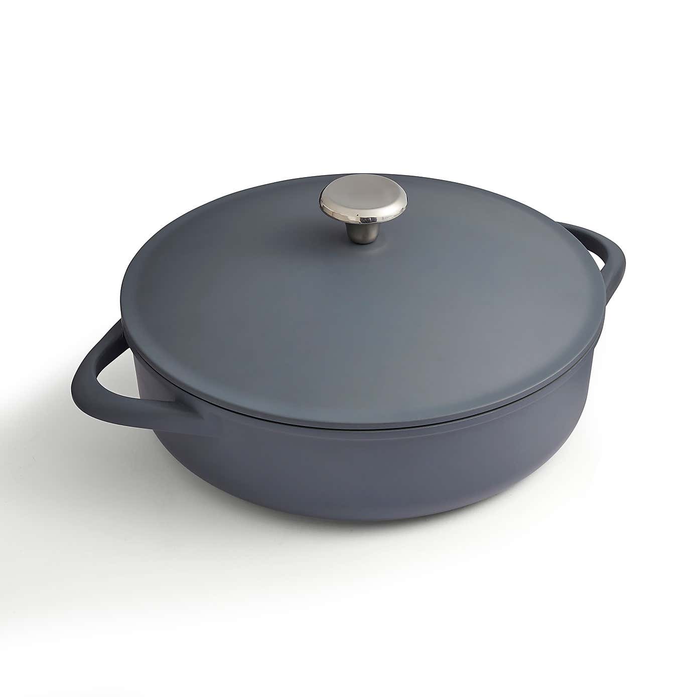 Cast Aluminium Shallow Casserole Dish, 28cm