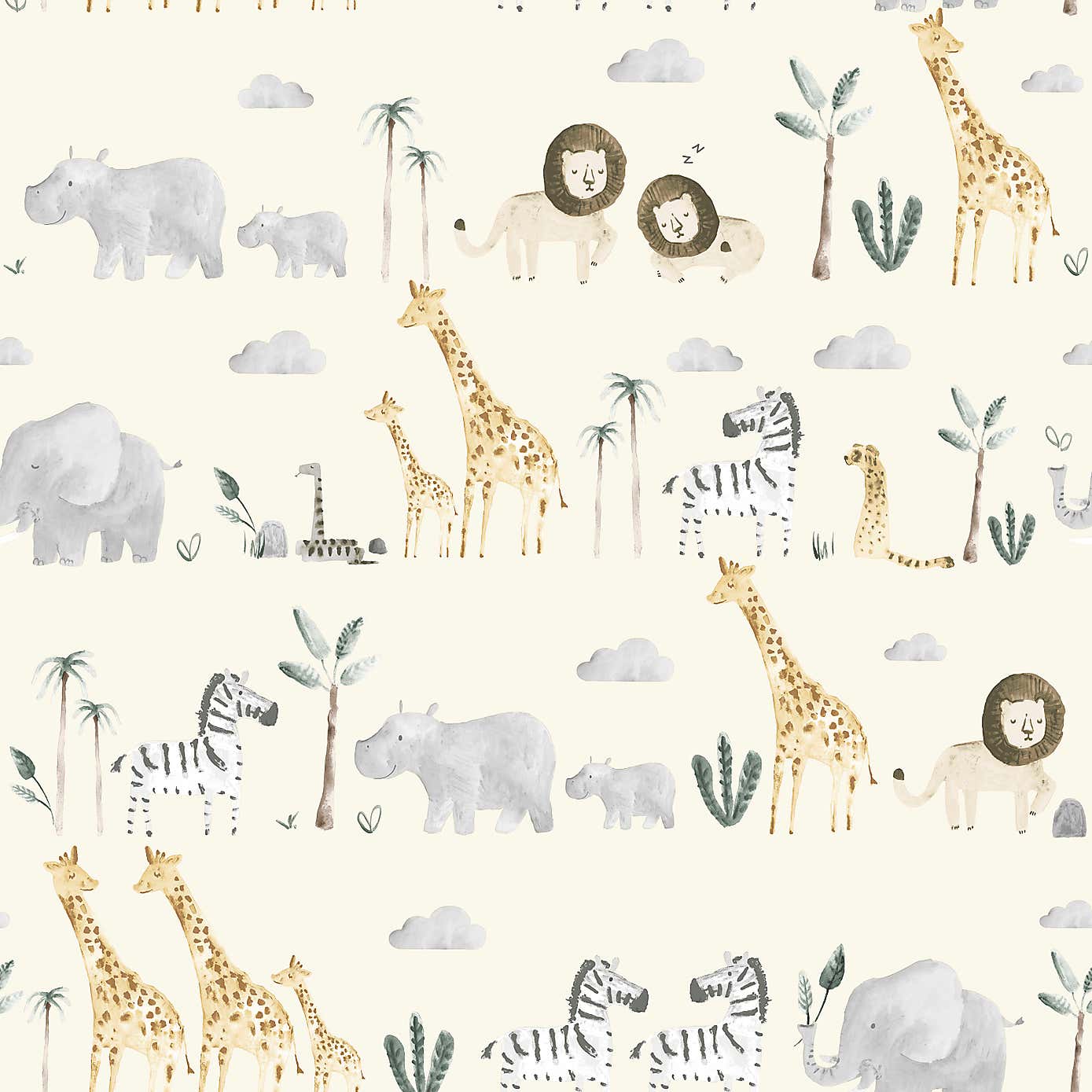 Nu Wall Self Adhesive Safari Wallpaper