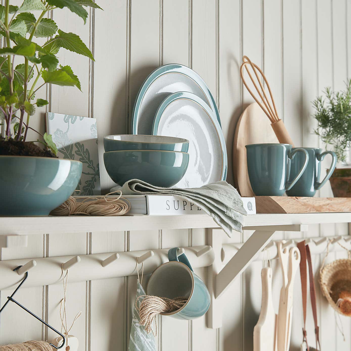 Denby Elements Fern Green Pasta Bowl