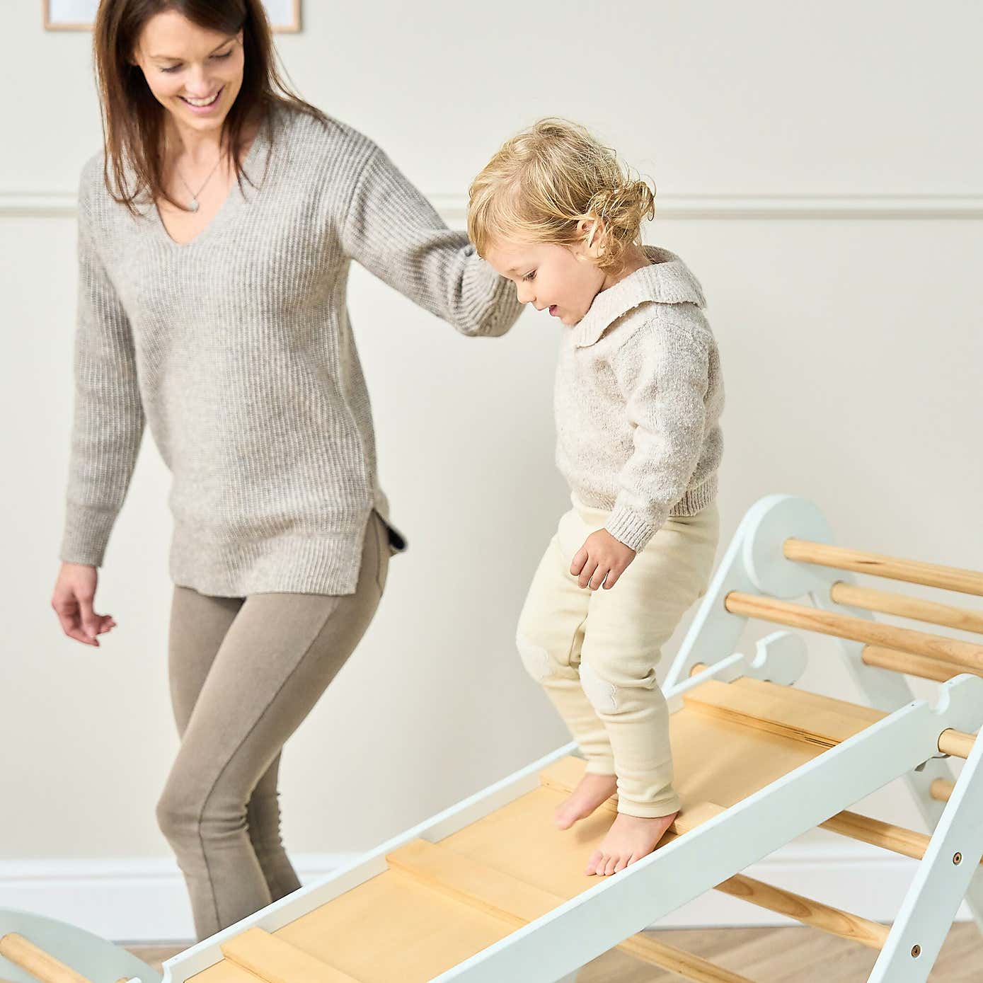 Tutti Bambini Scala Montessori 3 in 1 Pikler Climbing Frame with Climbing Wall