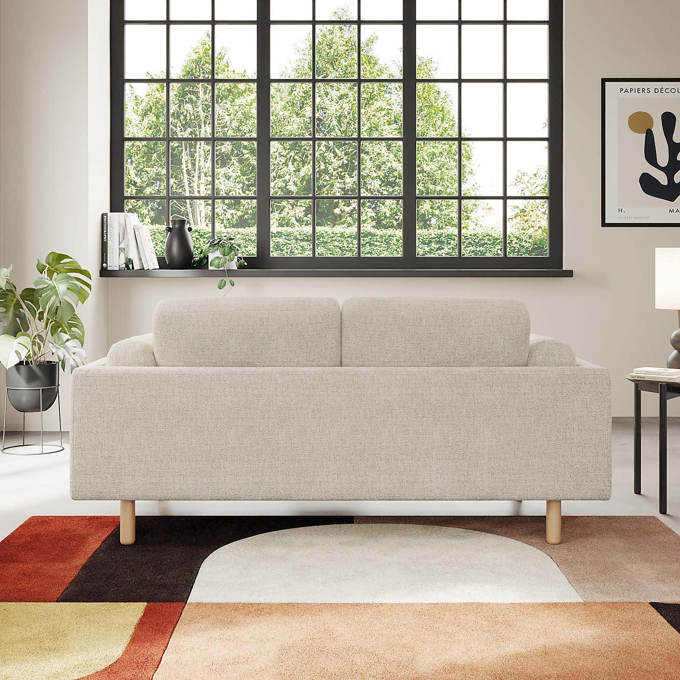 Newton Chunky Tonal Weave 2 Seater Sofa