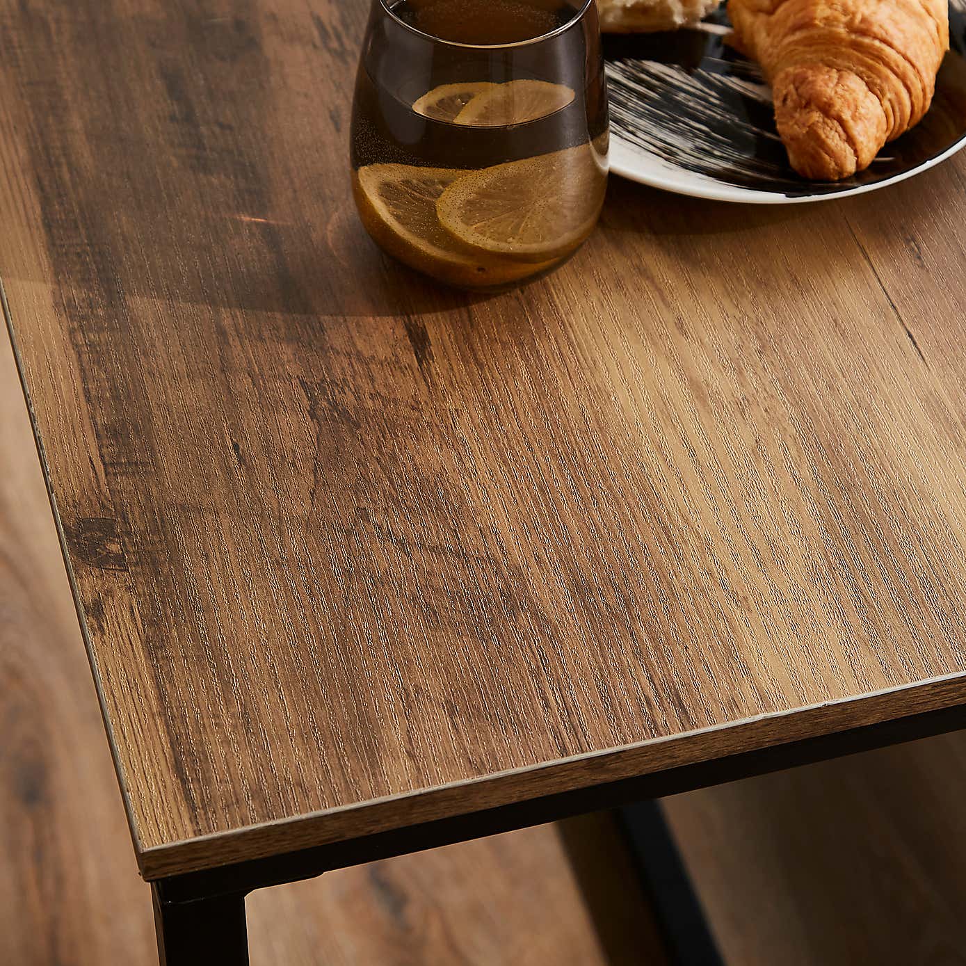 Charlie 4 Seater Rectangular Dining Bench Set