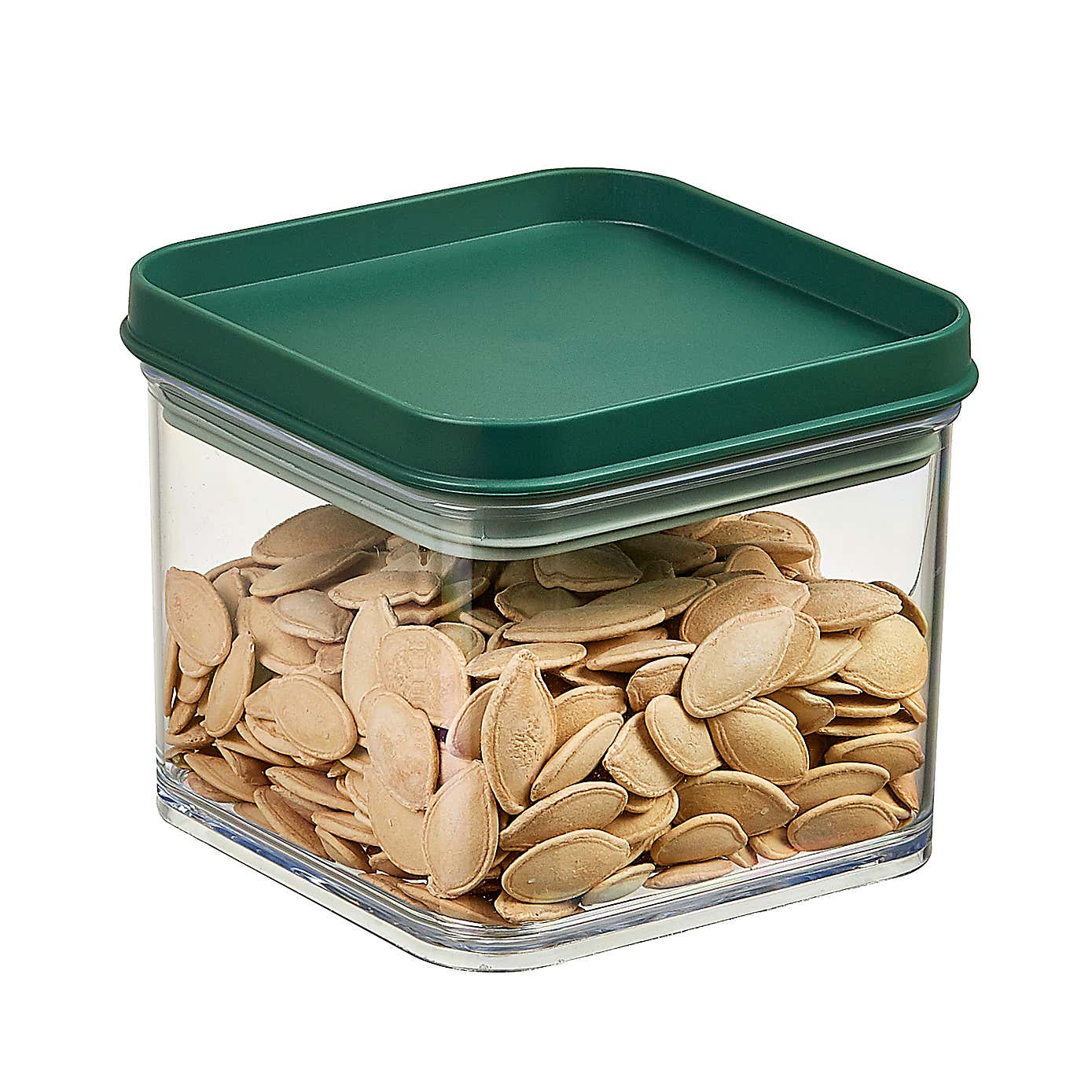 Stackable Dark Green Square Food Storage Container