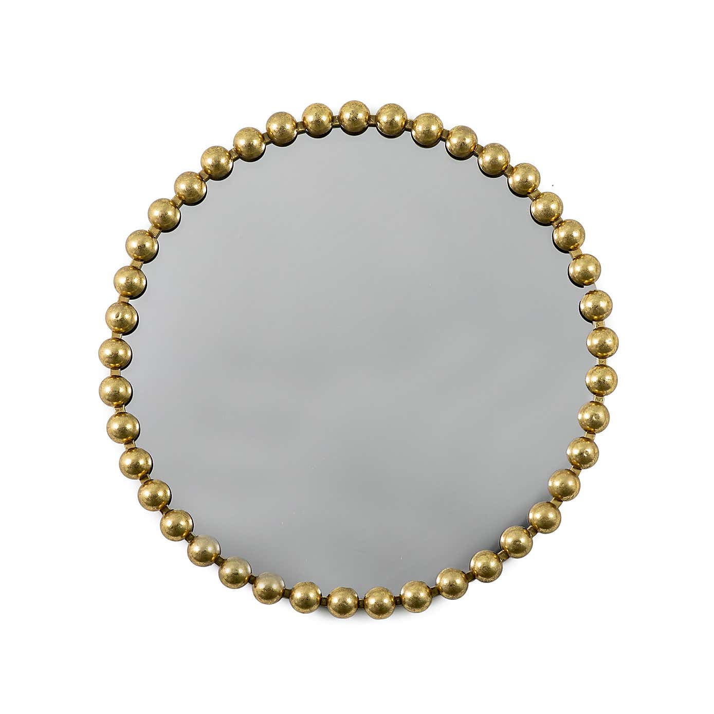 Annadel Beaded Round Wall Mirror