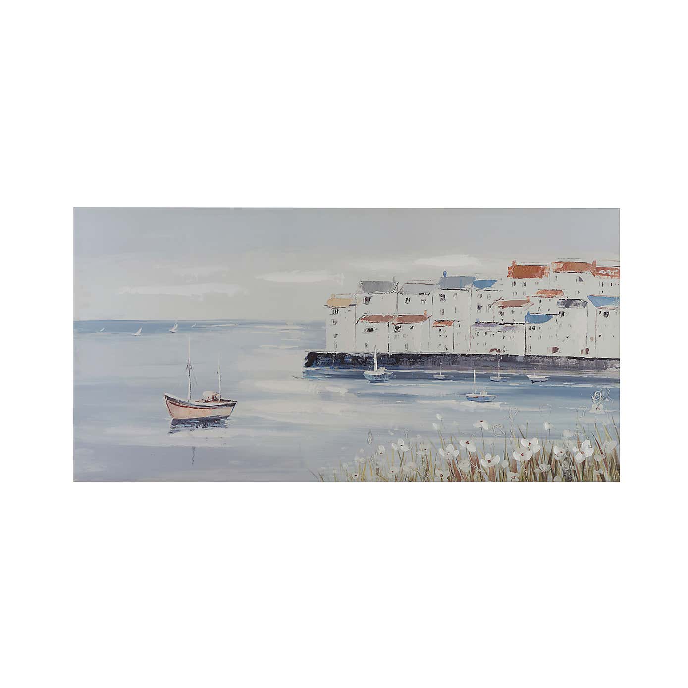 Harbour Scene Canvas 120x60cm
