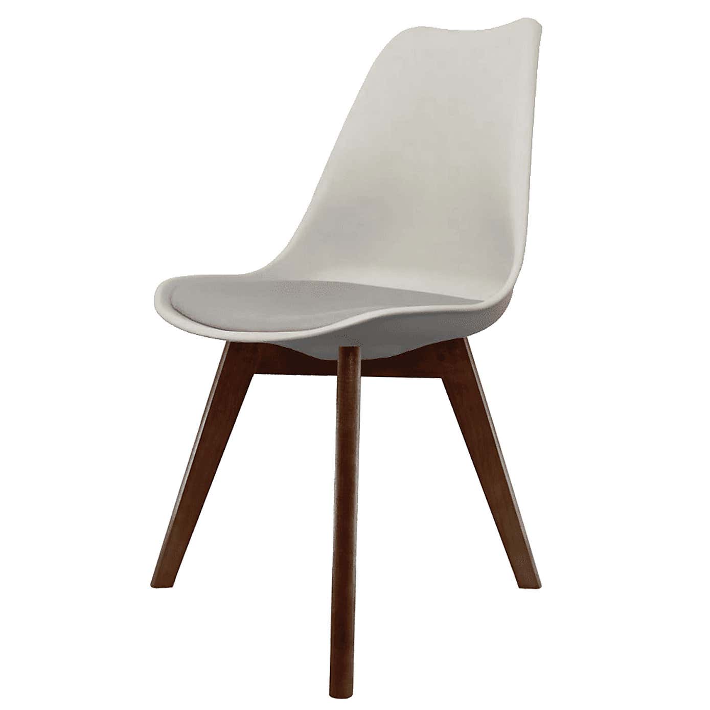 Fusion Living Soho Plastic Dining Chair with Squared Legs