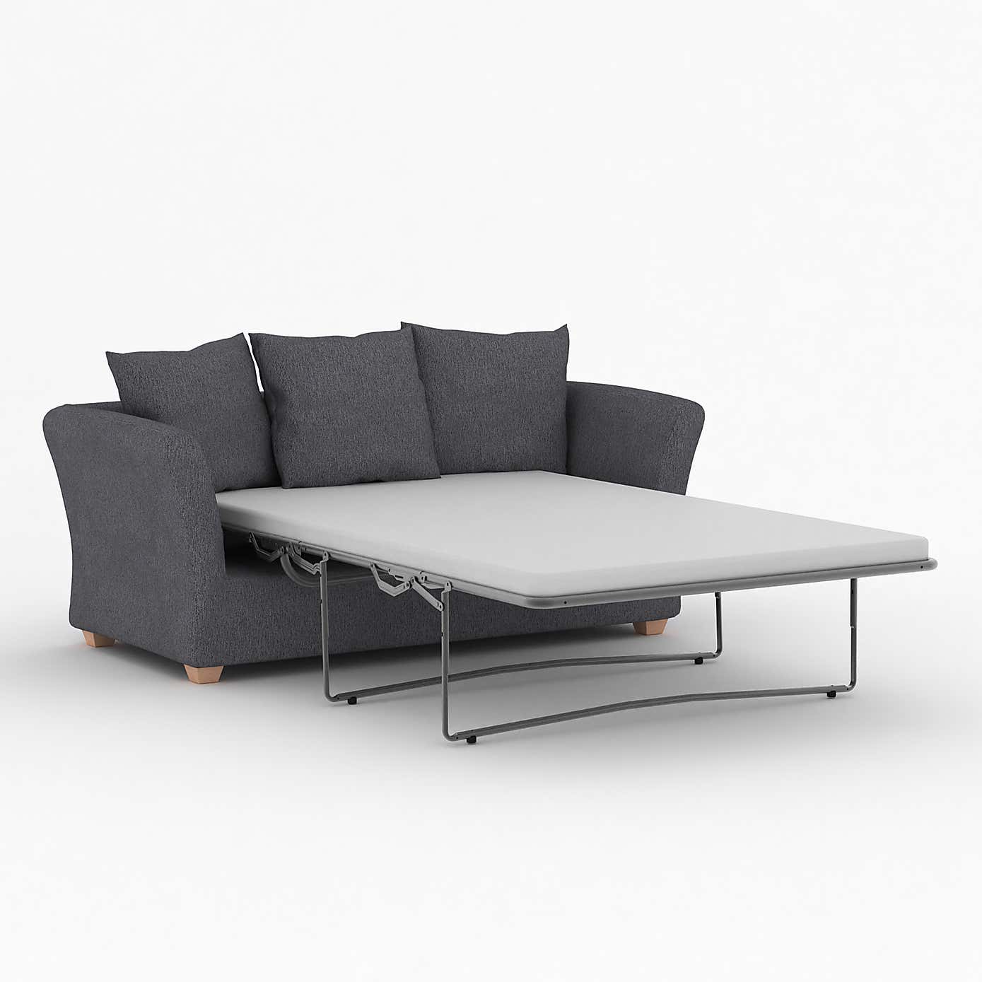 Emmett Woven Fabric 2 Seater Double Sofa Bed