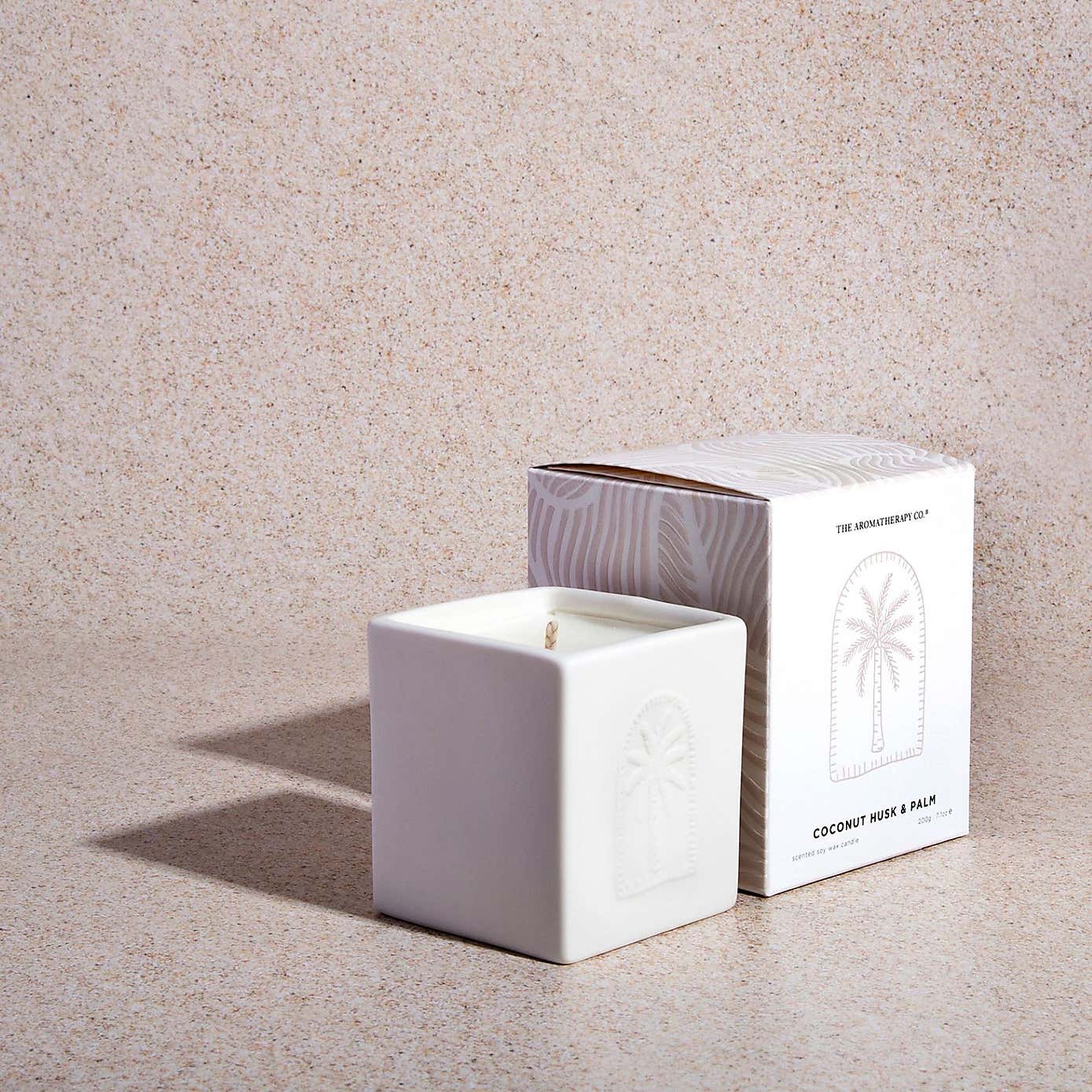 Aromatherapy Co Sunset Coconut Husk and Palm Ceramic Candle