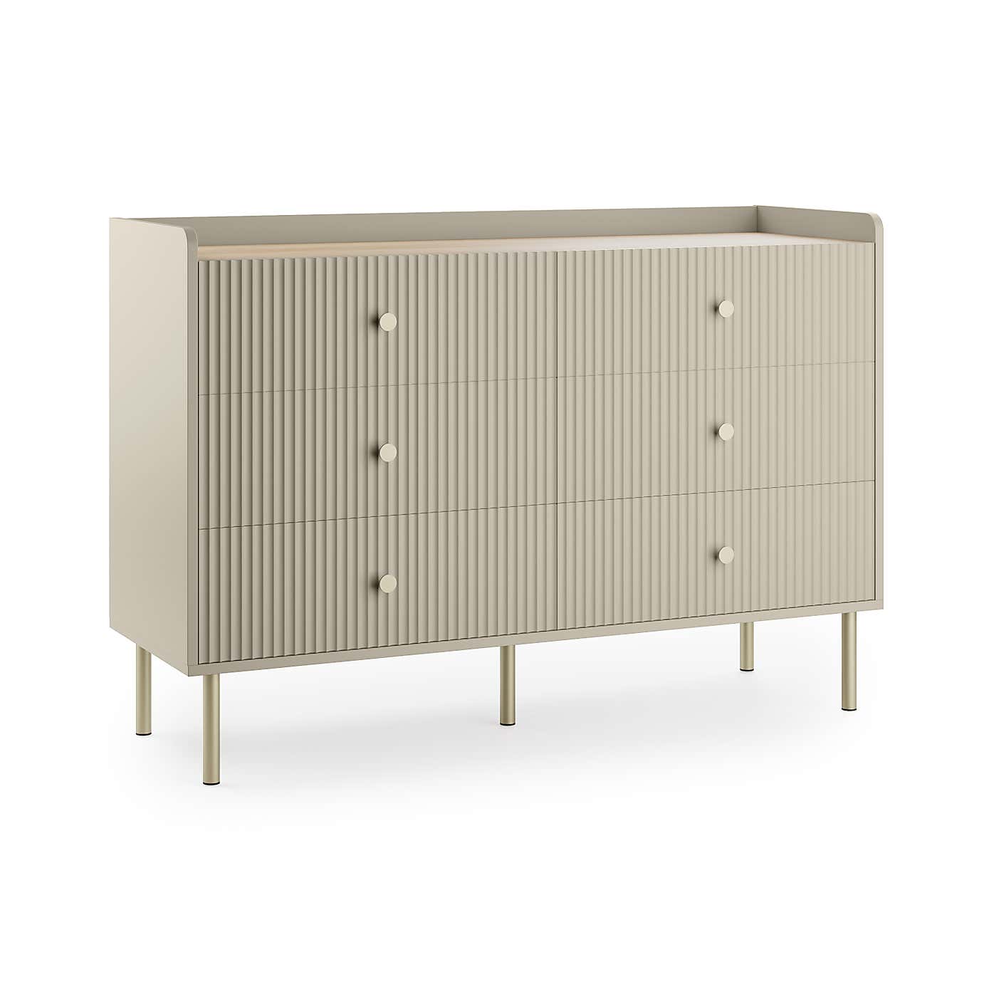 Georgi Wide 6 Drawer Chest