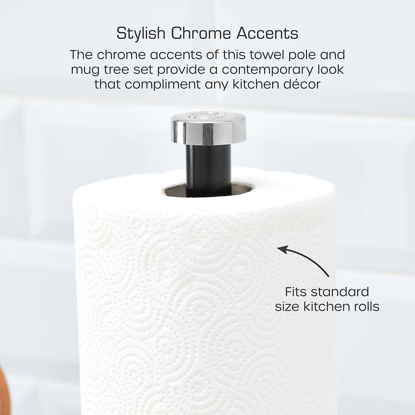 Swan Towel Pole and Mug Tree Set