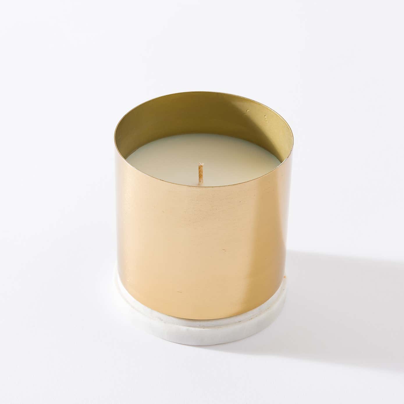 Brushed Gold Floral Honey Candle