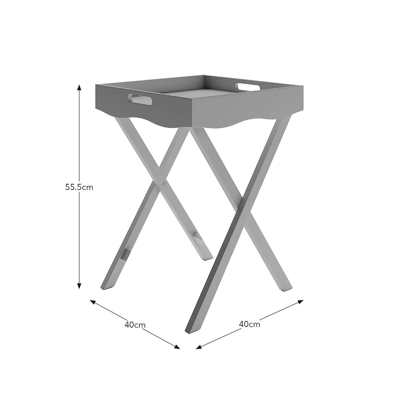 Flossie Scallop Tray Table