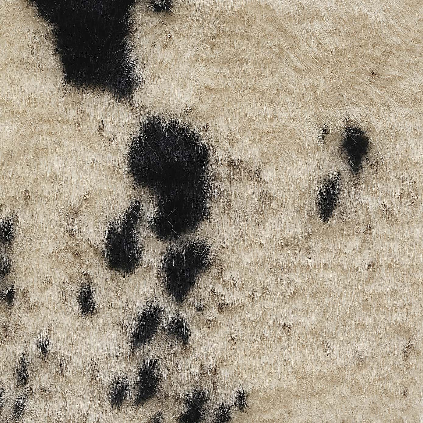 Marley Faux Cow Fur Storage Ottoman
