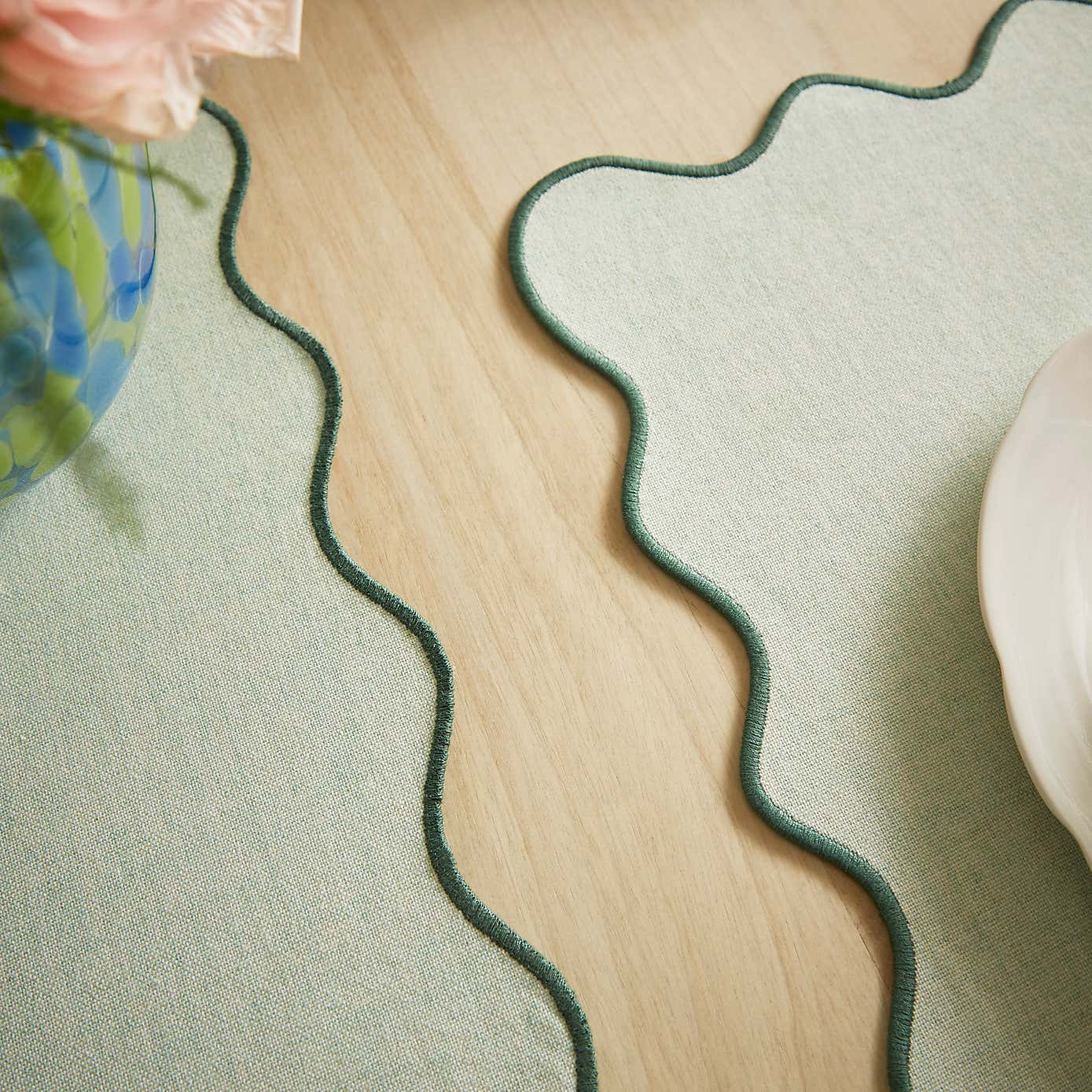 Scalloped Edge Table Runner