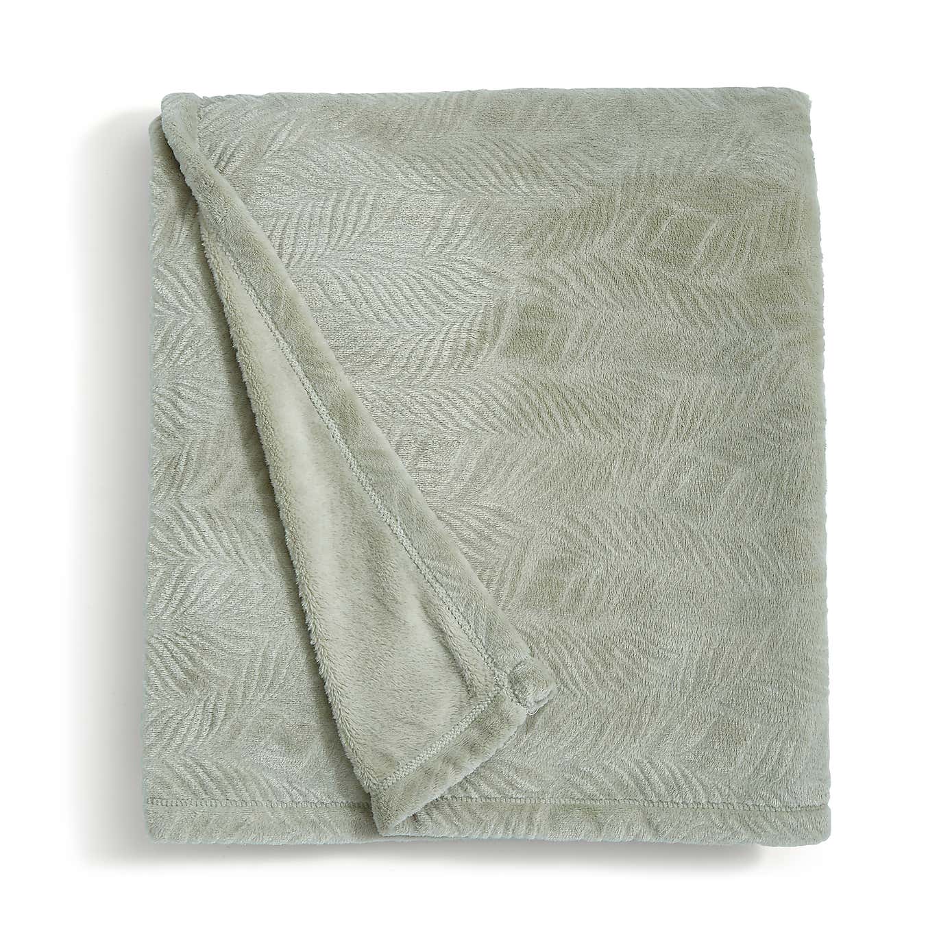 Leila Leaf Fleece Throw 130x170cm