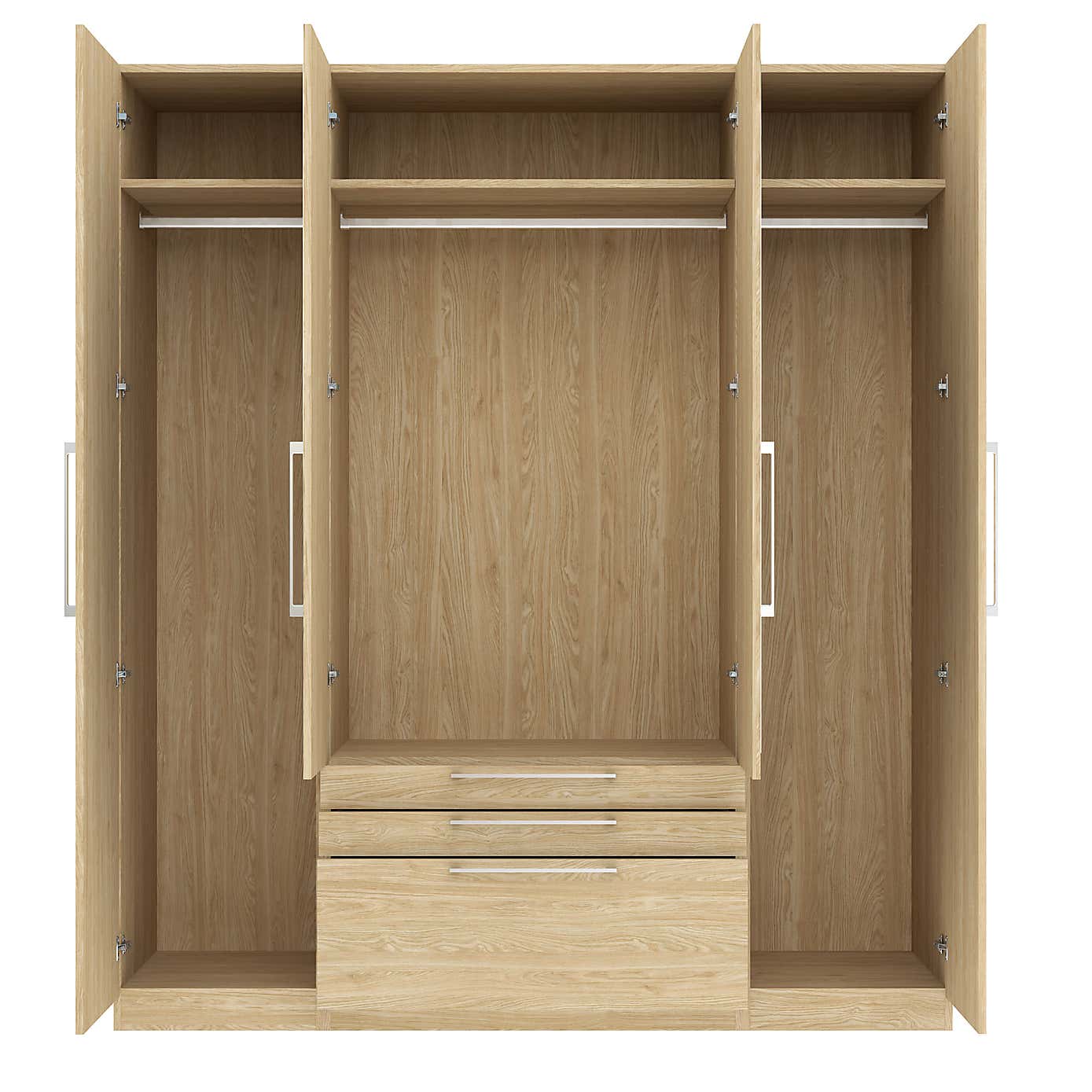 Foster 4 Door 3 Drawer Wardrobe