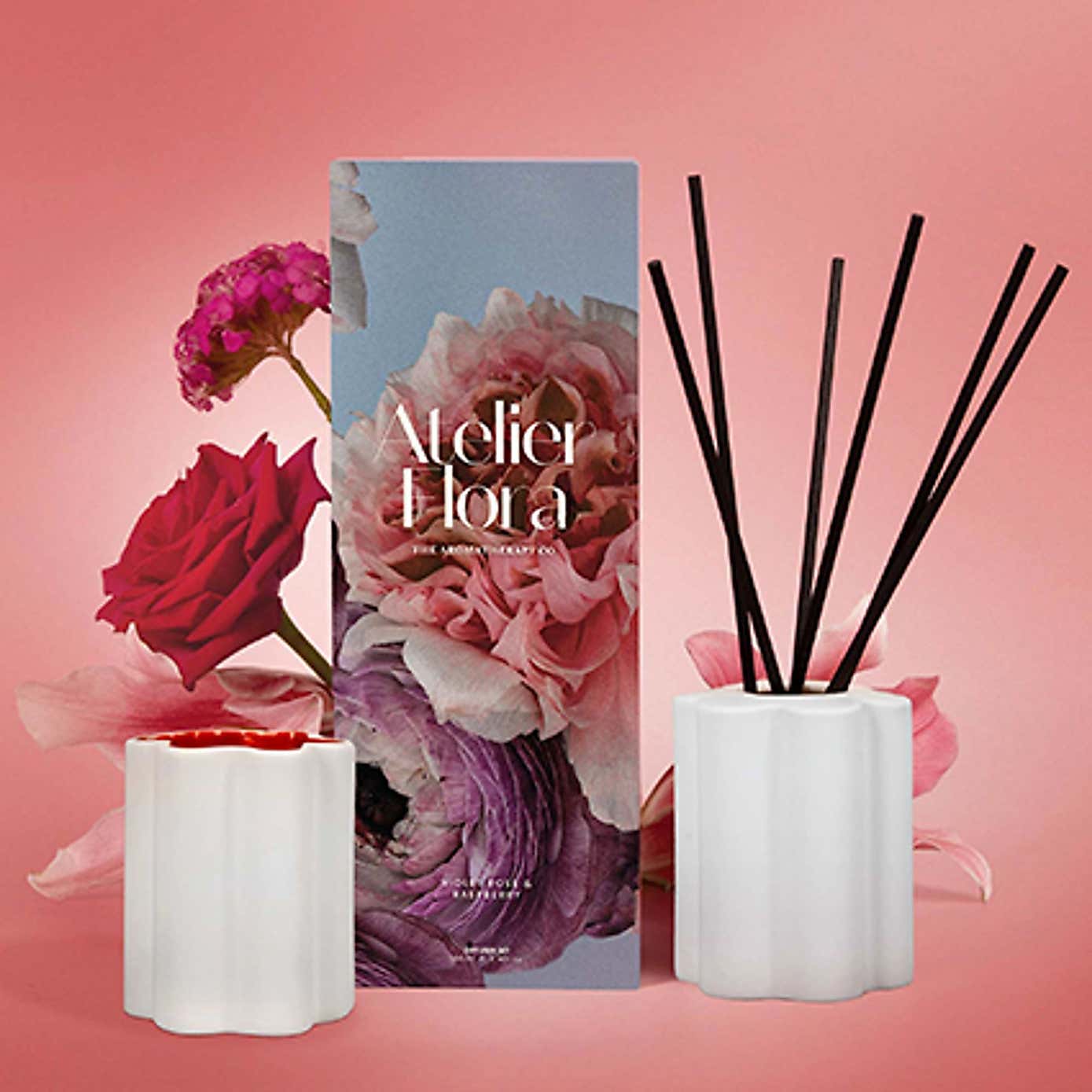 Aromatherapy Co Atelier Flora Violet Rose and Raspberry Diffuser