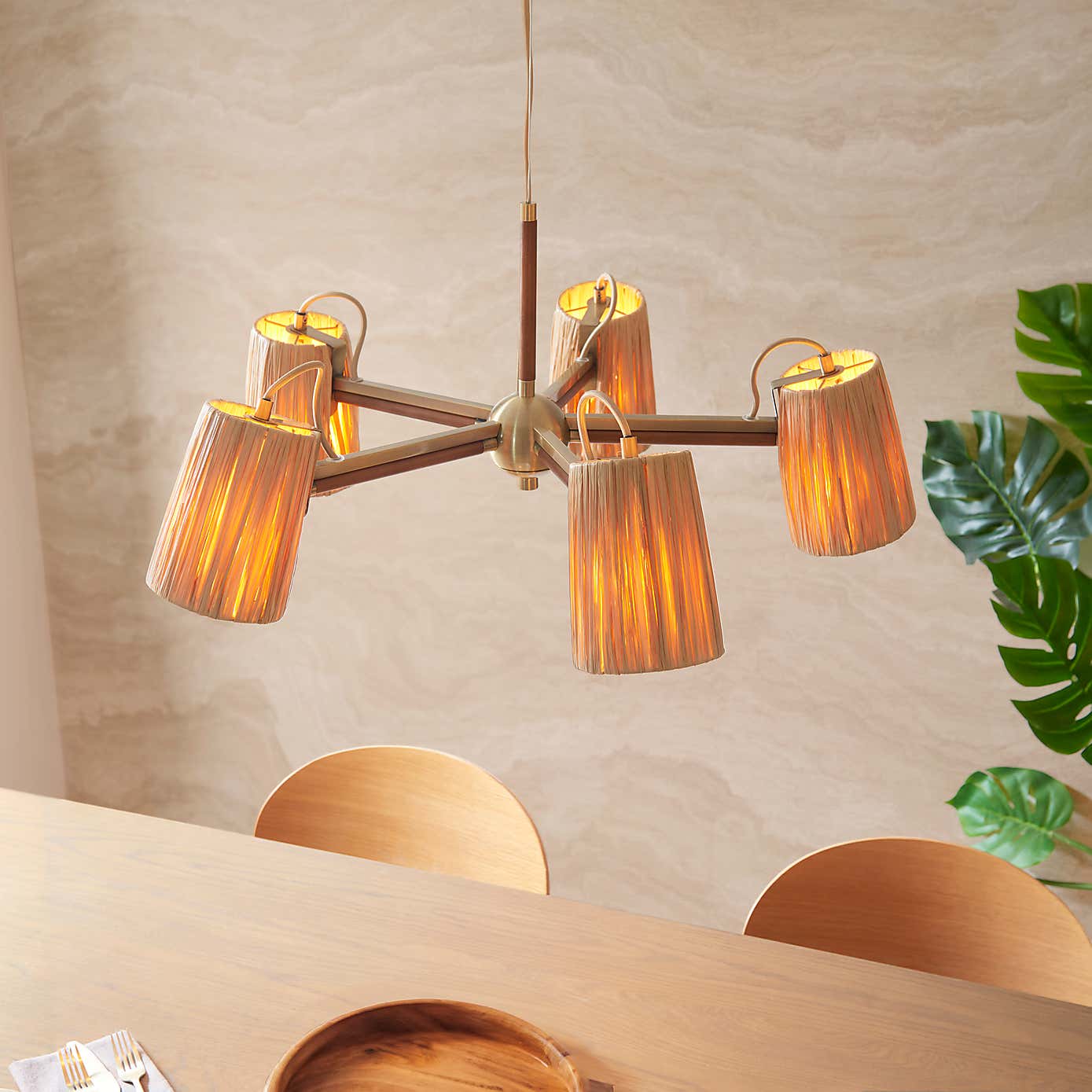 Marseille 5 Light Adjustable Ceiling Light