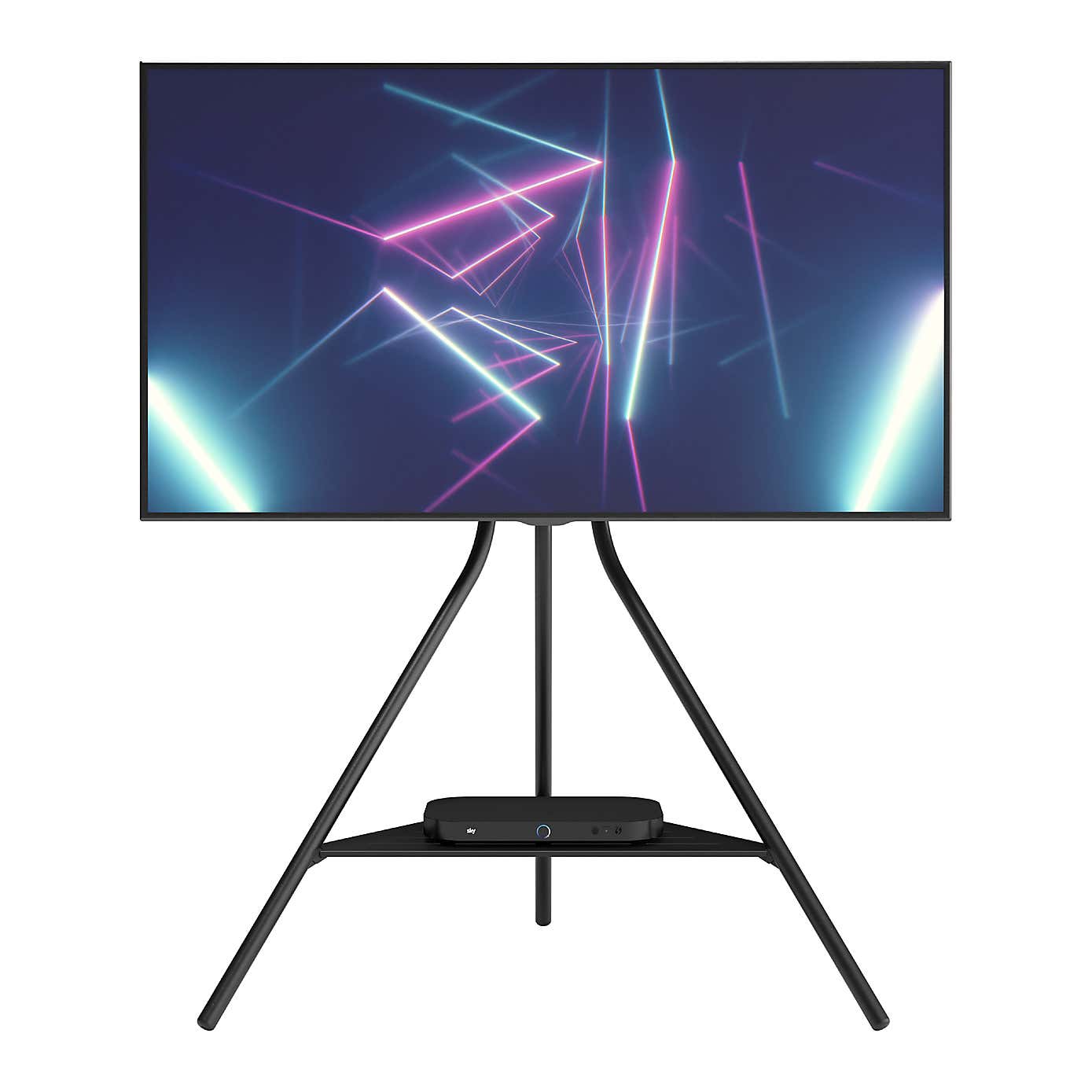 Tiga Black Metal Tripod TV Stand